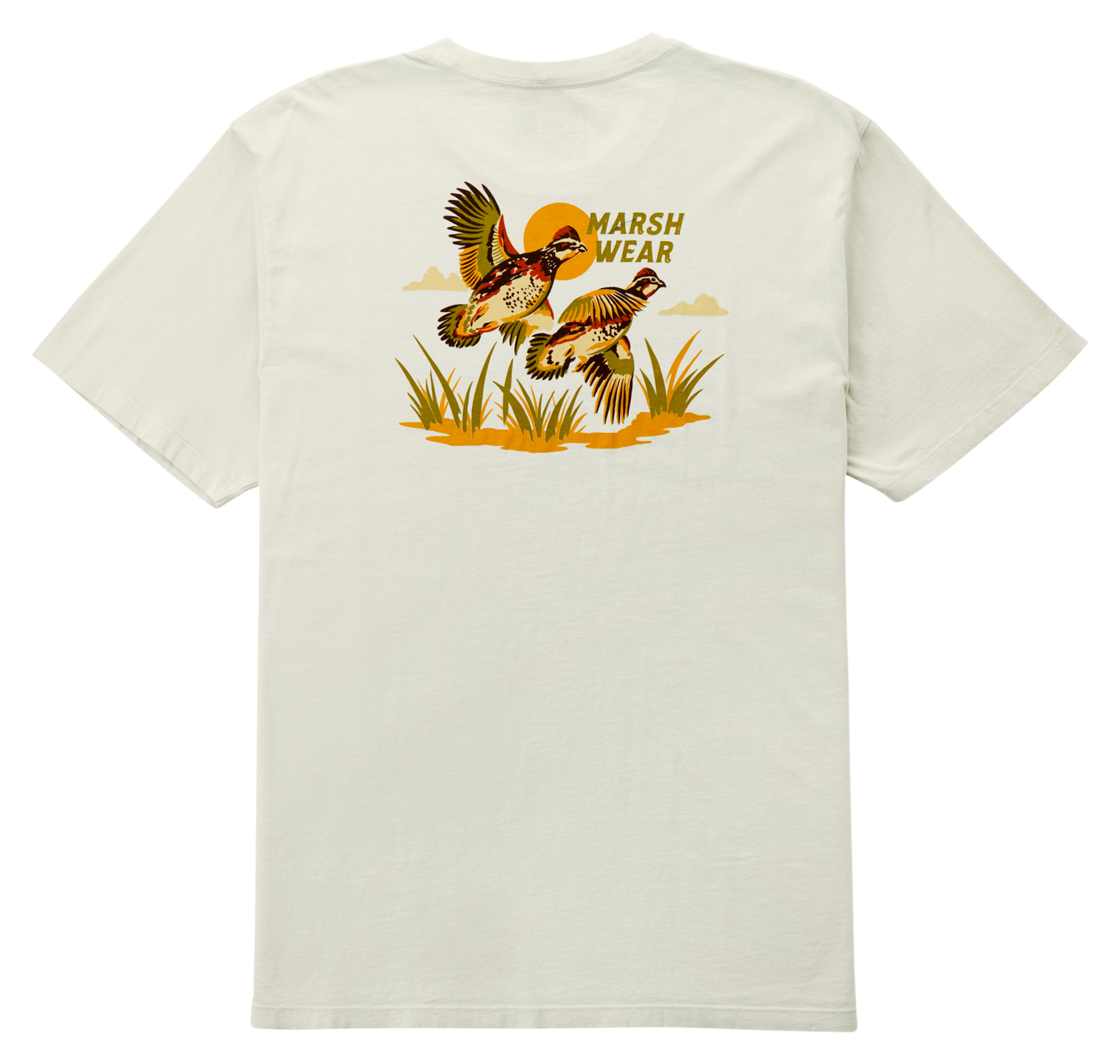 Image of Marsh Wear Heritage Quail Short-Sleeve T-Shirt for Men - Rock - 2XL