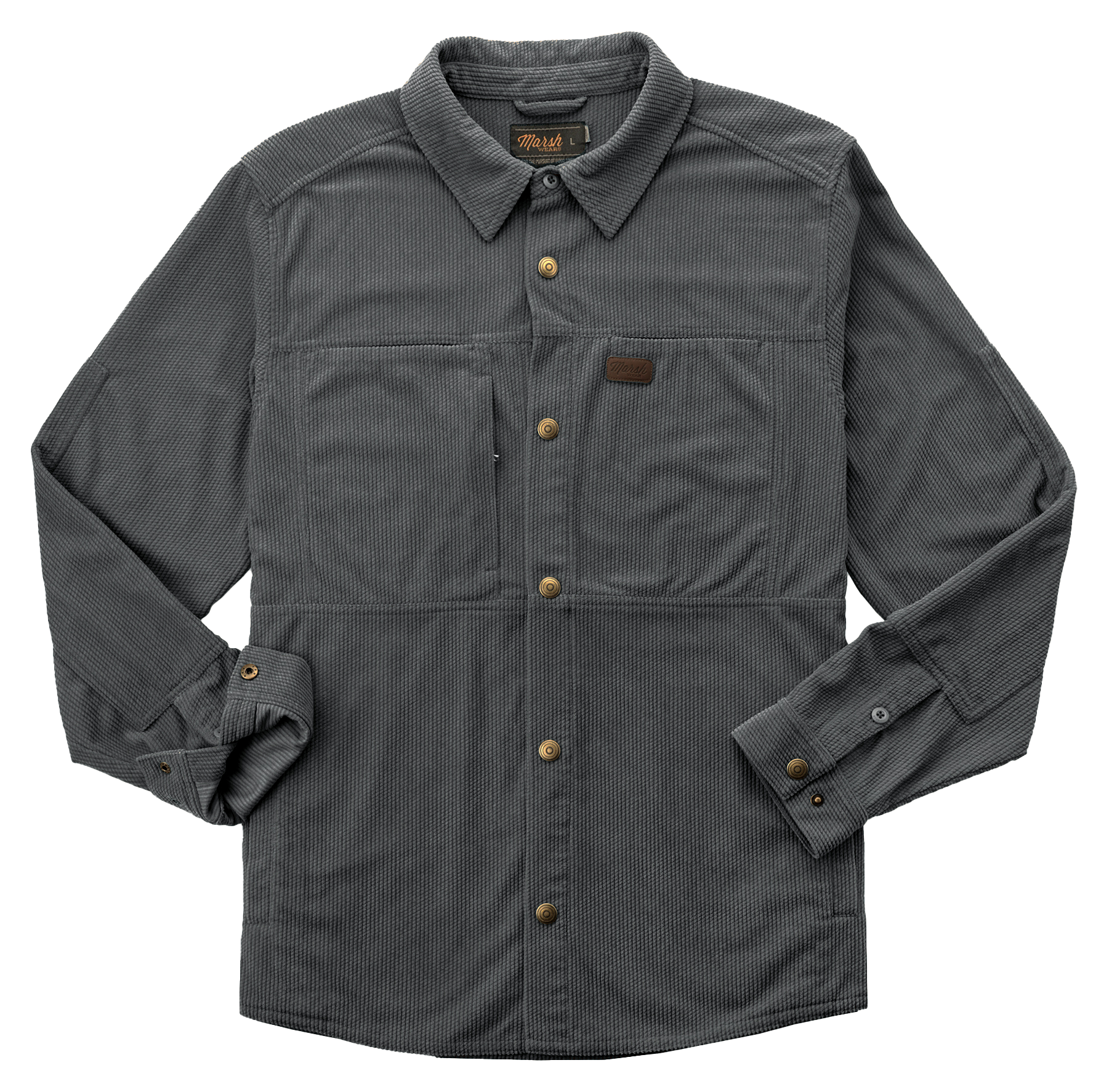 Image of Marsh Wear Delano Cord Shirt - Iron