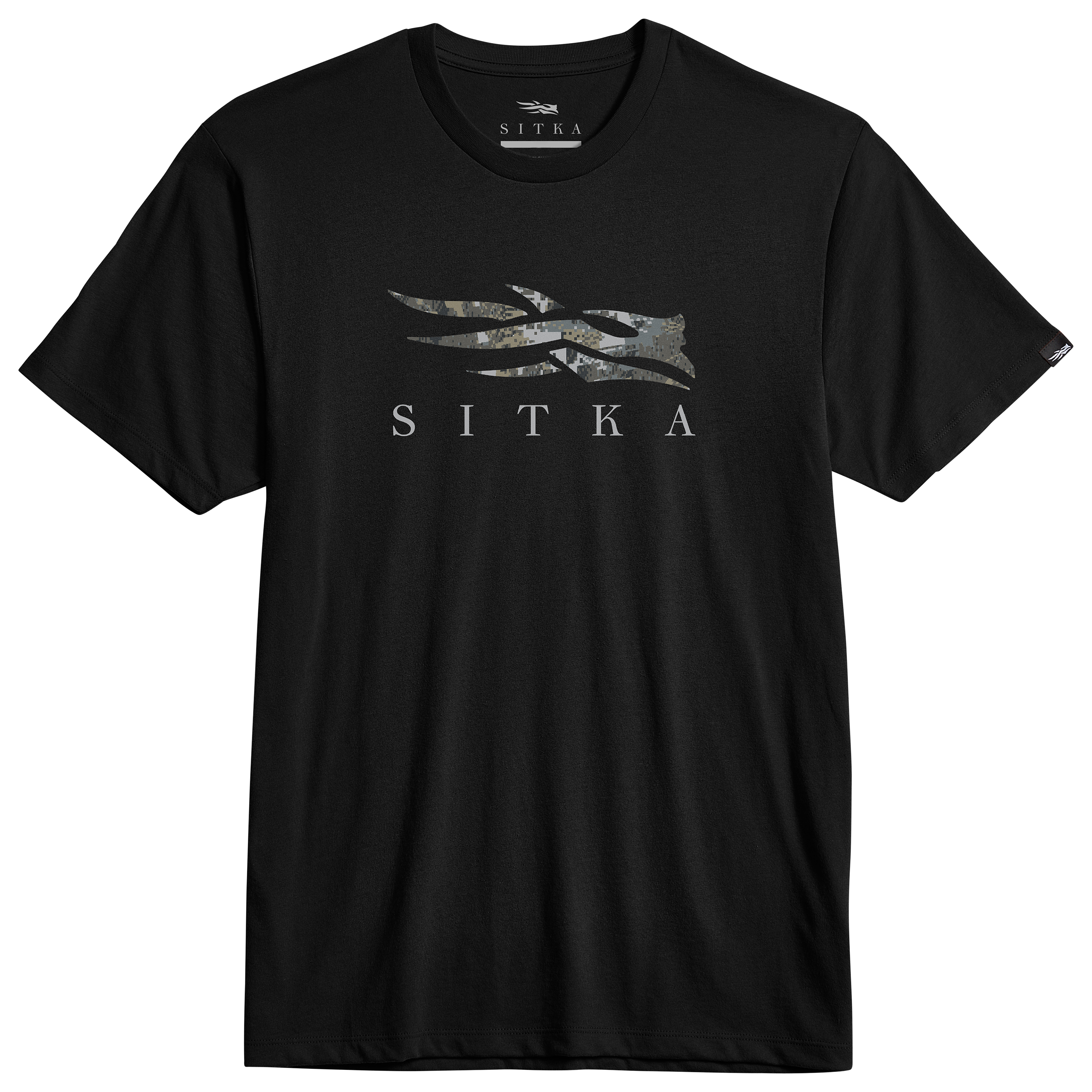 Image of SITKA Icon Optifade Tee - Black/Optifade Elevated II - L