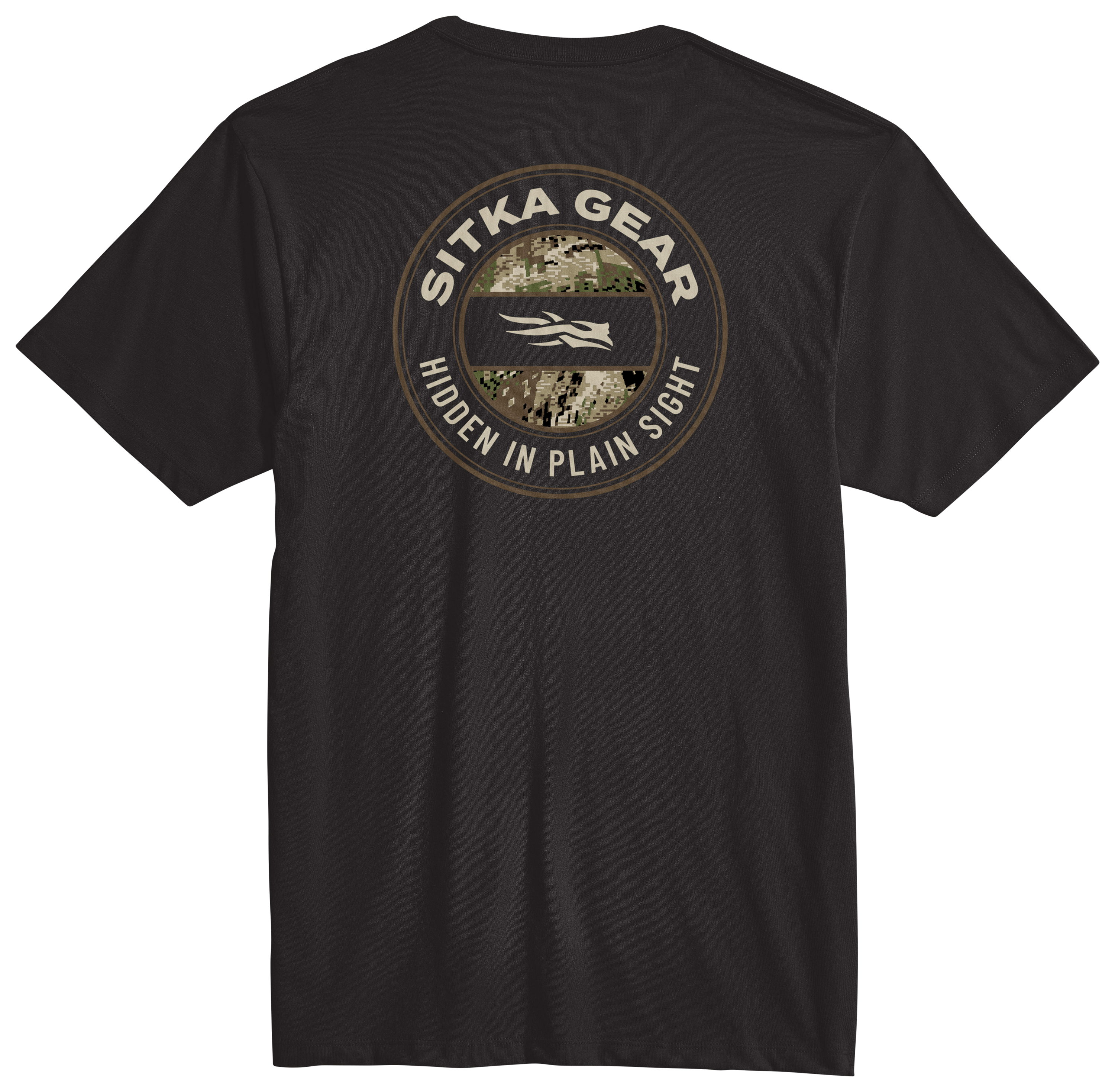 Image of SITKA Hidden OPTIFADE Short-Sleeve T-Shirt - Black/Optifade Subalpine - 2XL