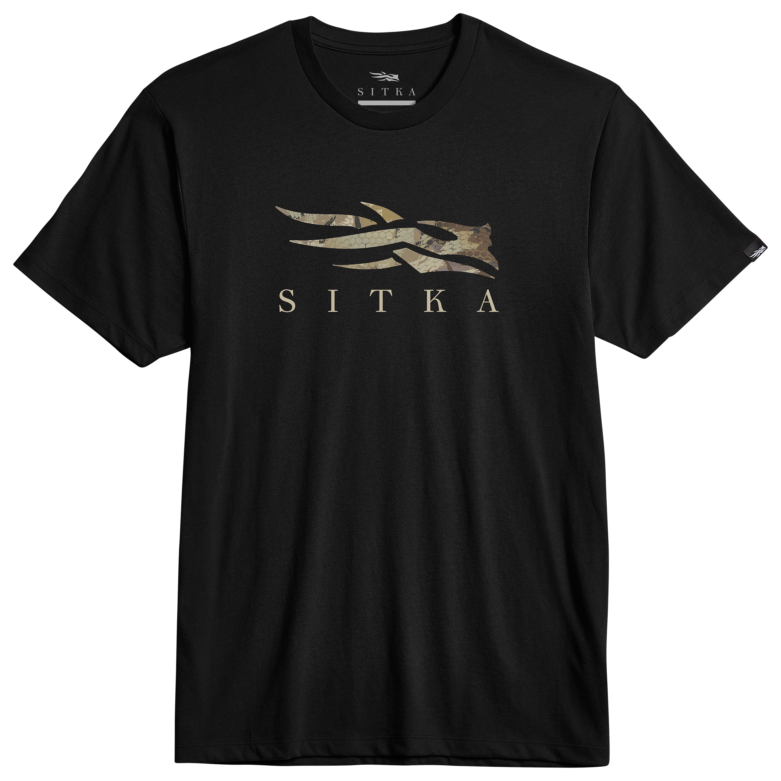 Image of SITKA Icon Optifade Tee - Black/Optifade Marsh - L