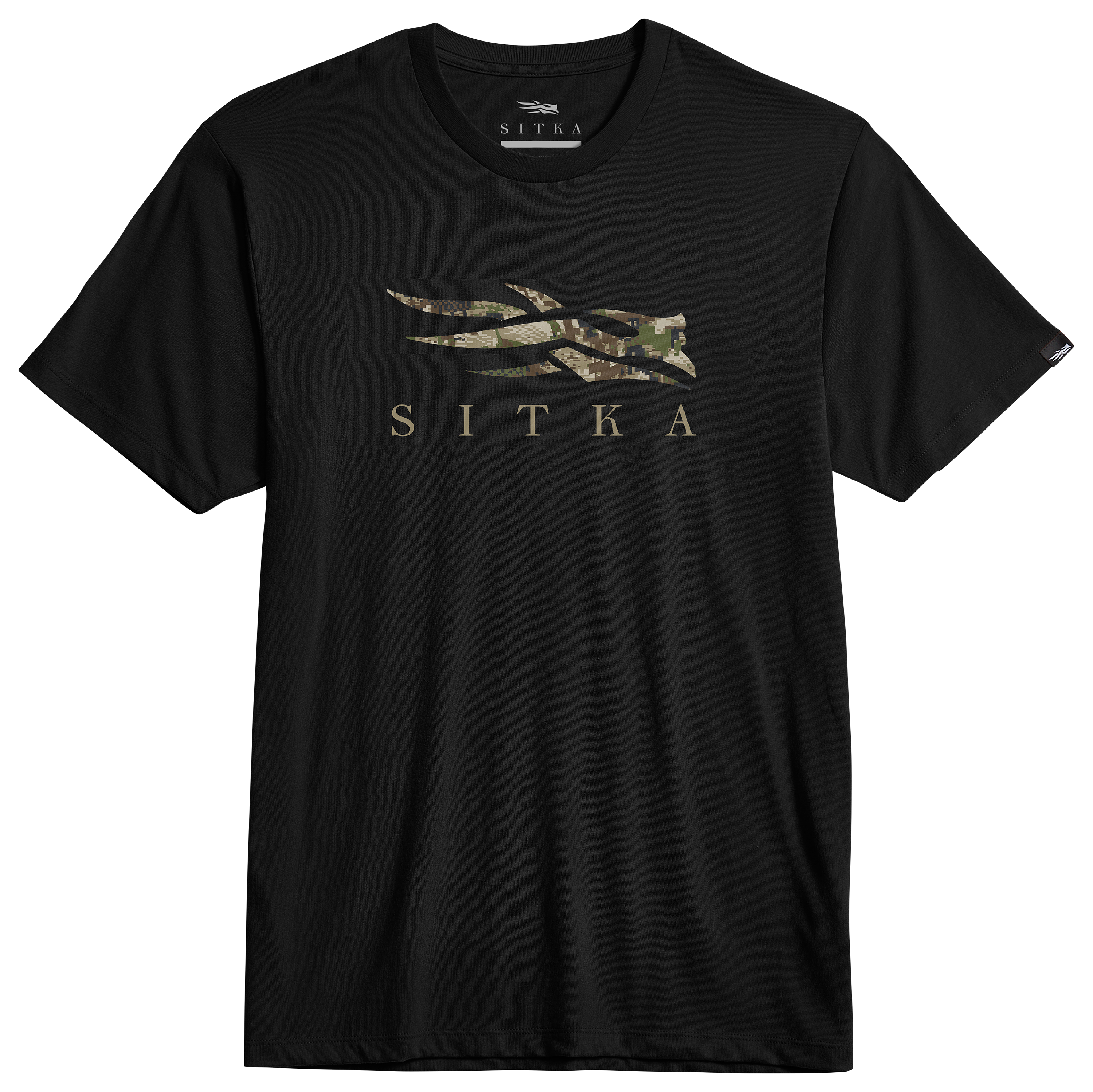 Image of SITKA Icon Optifade Tee - Black/Optifade Subalpine - L