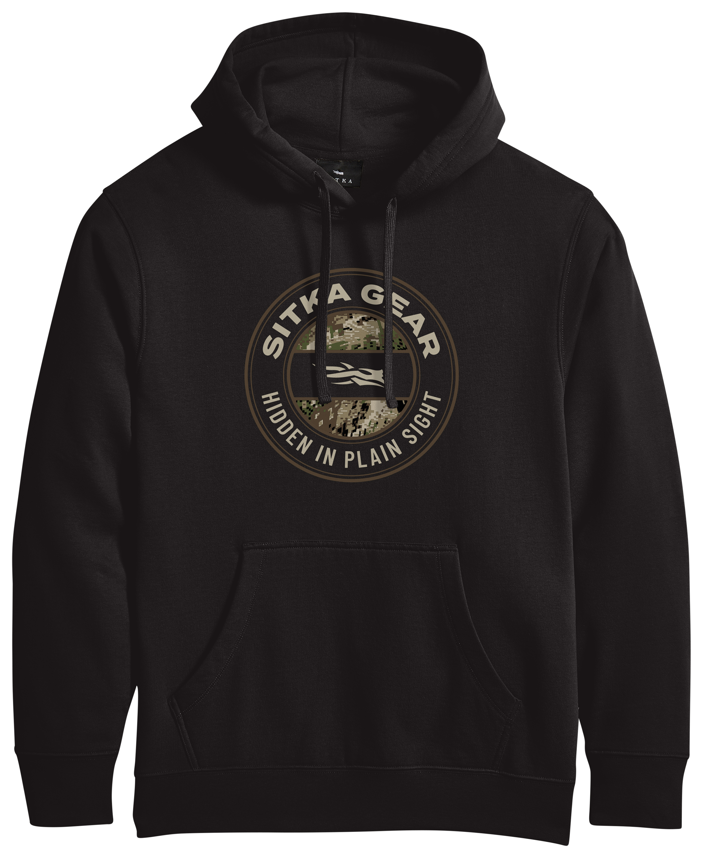 Image of SITKA Hidden OPTIFADE Pullover Hoodie - Black/Optifade Subalpine - 2XL