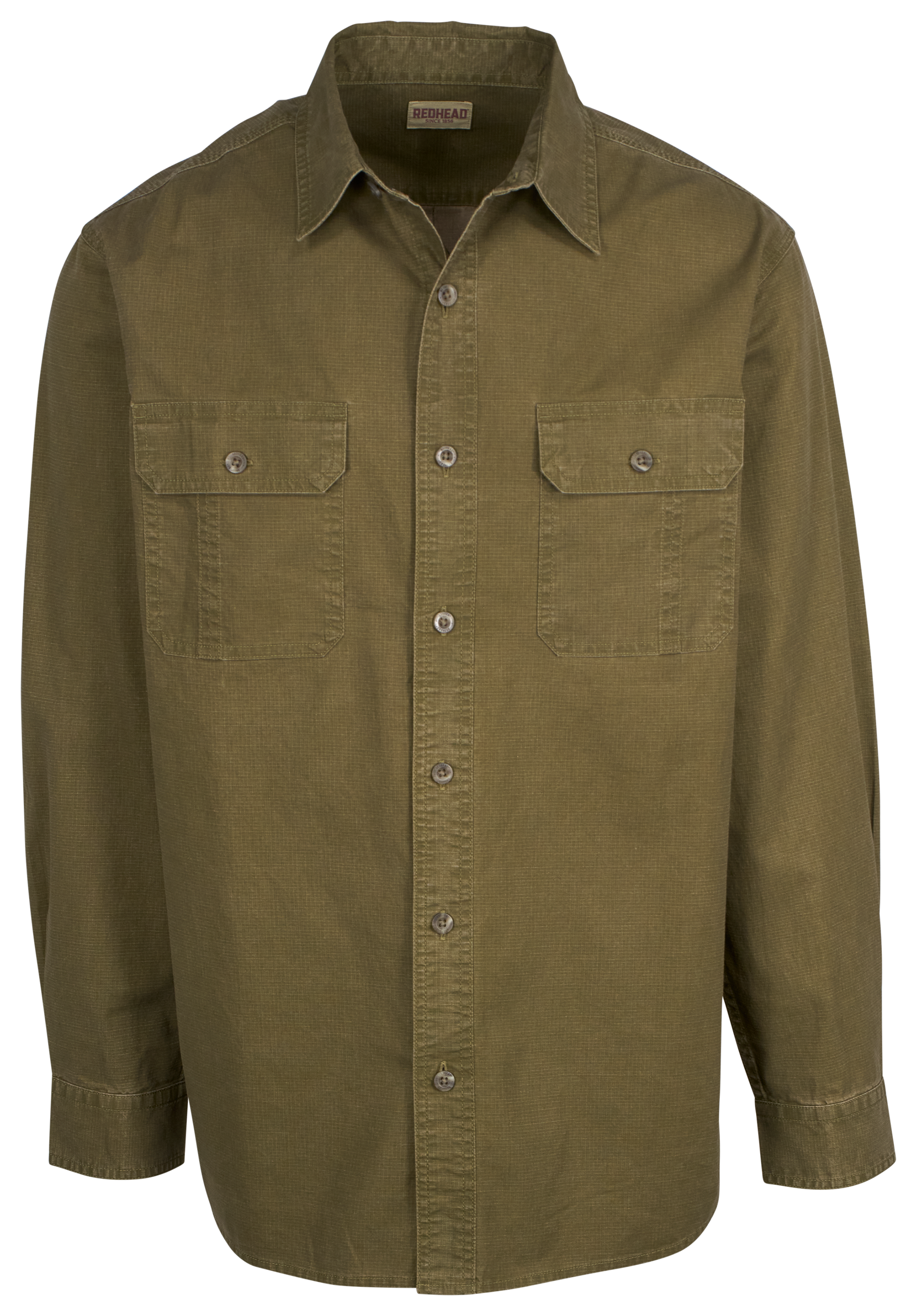 Image of RedHead Rock Creek Ripstop Long-Sleeve Shirt - Dark Olive