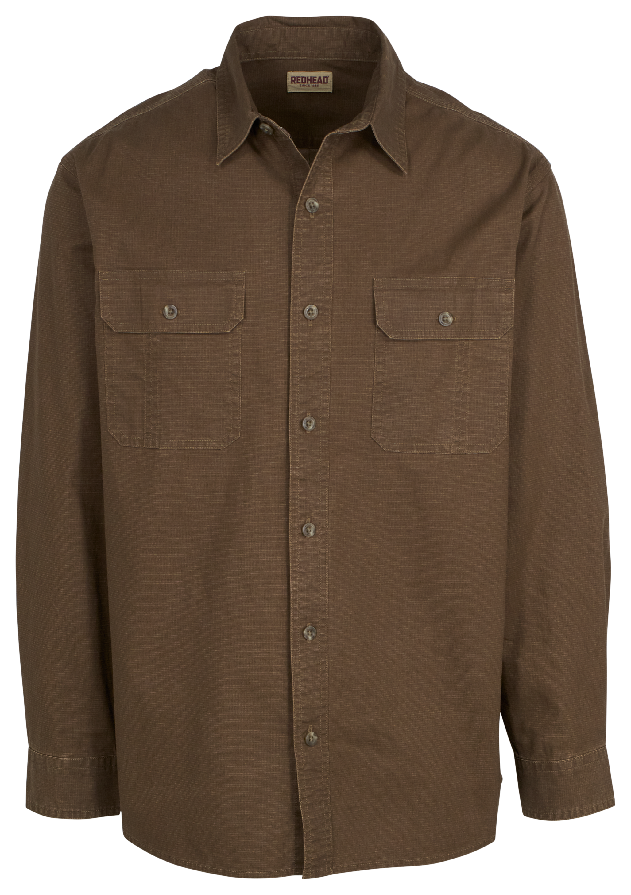 Image of RedHead Rock Creek Ripstop Long-Sleeve Shirt - Dark Earth