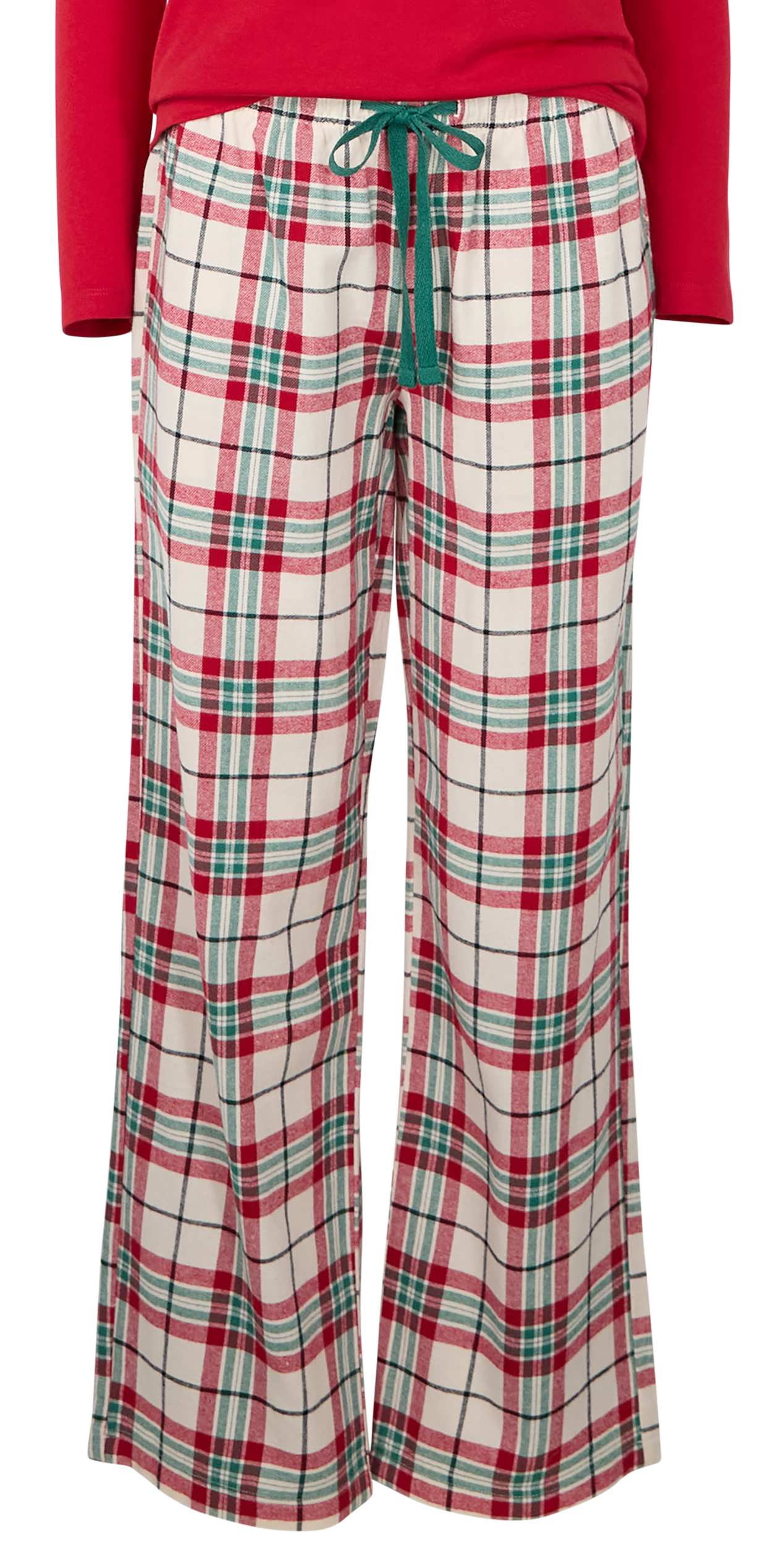 Image of Natural Reflections Flannel PJ Pants - Egret Plaid - M