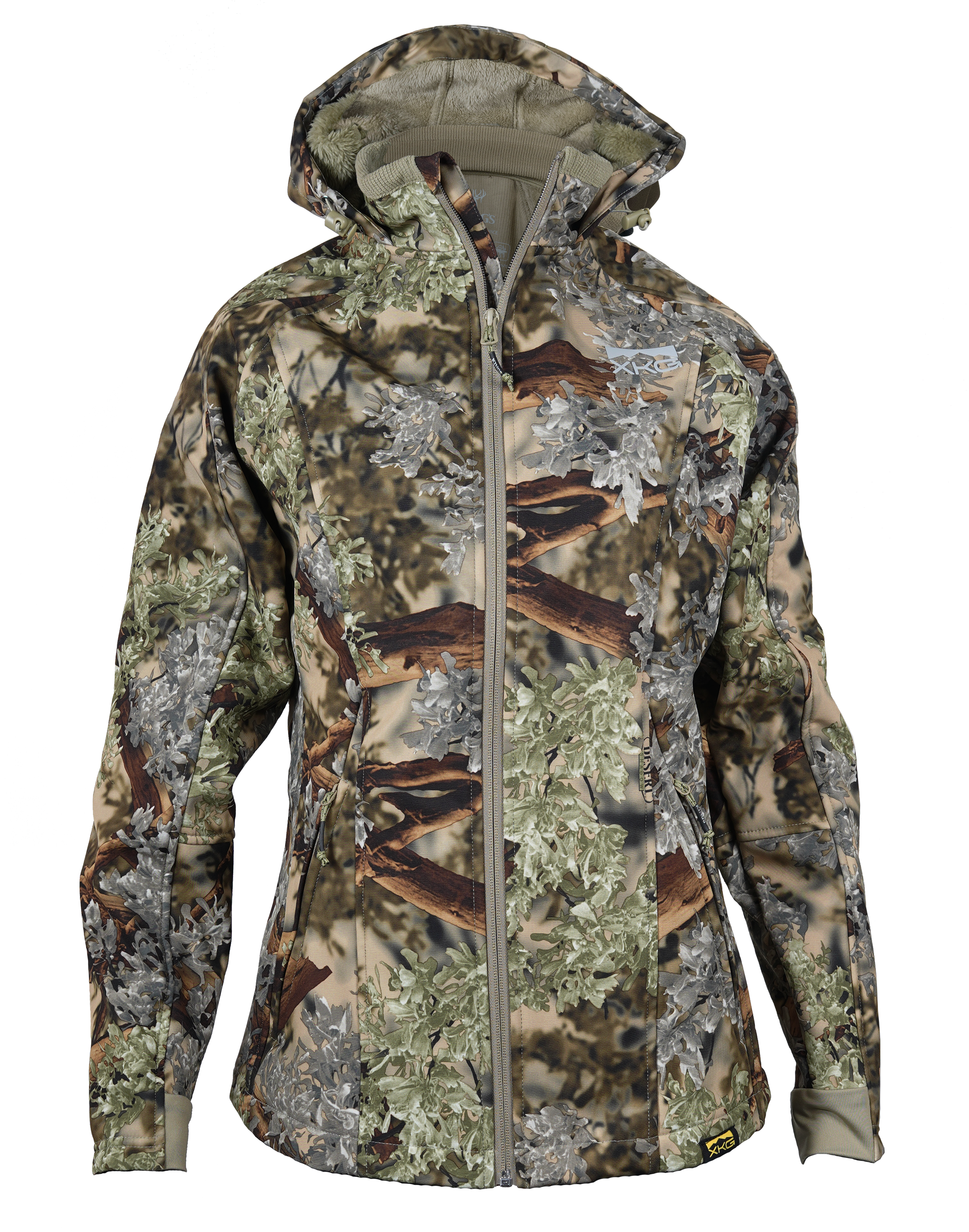 Image of Kings Camo XKG Boulder Soft-Shell Jacket for Ladies - Kings Camo Desert Shadow - M