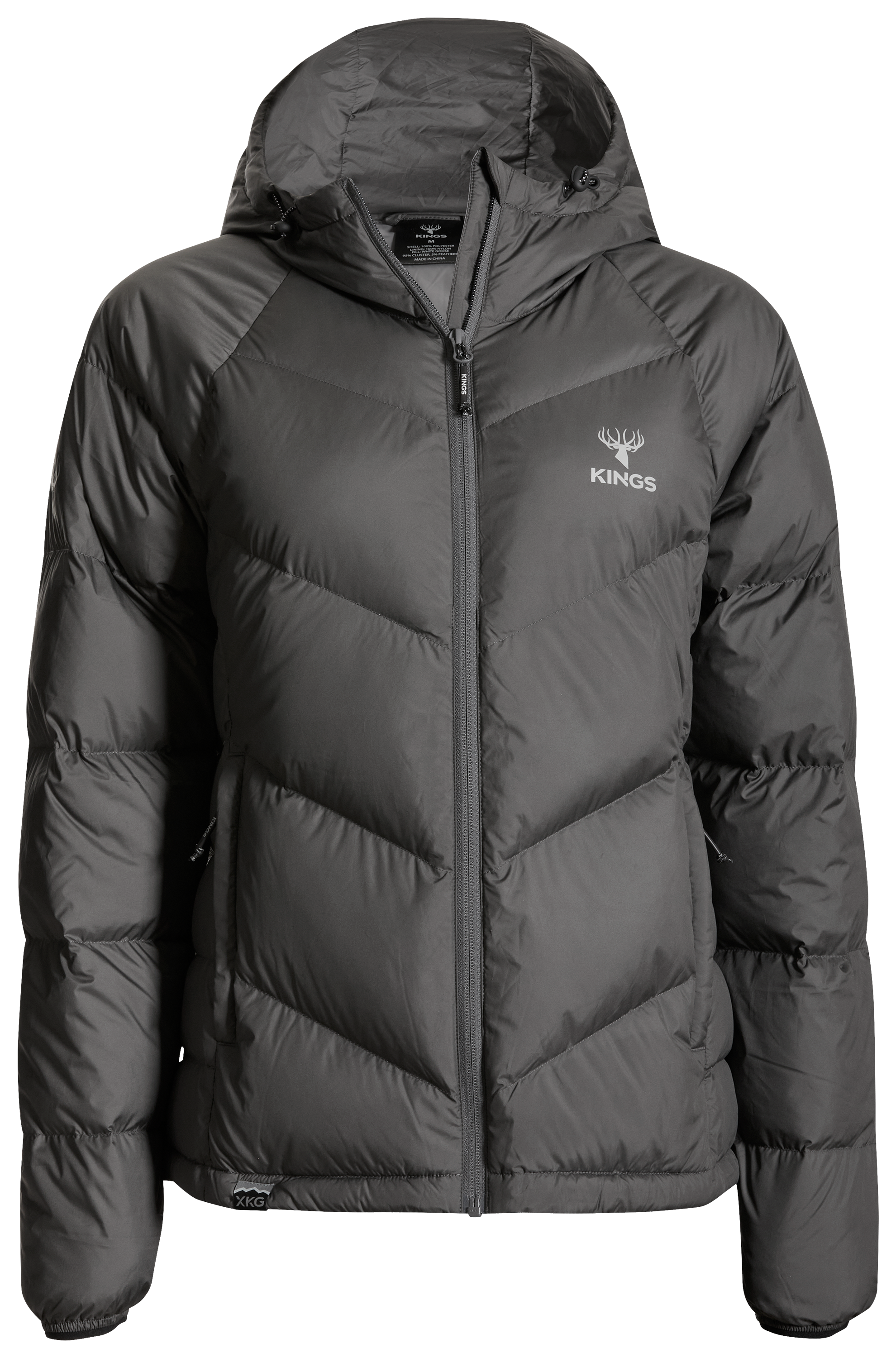 Image of Kings Camo XKG Down Transition Jacket for Ladies - Charcoal - XL