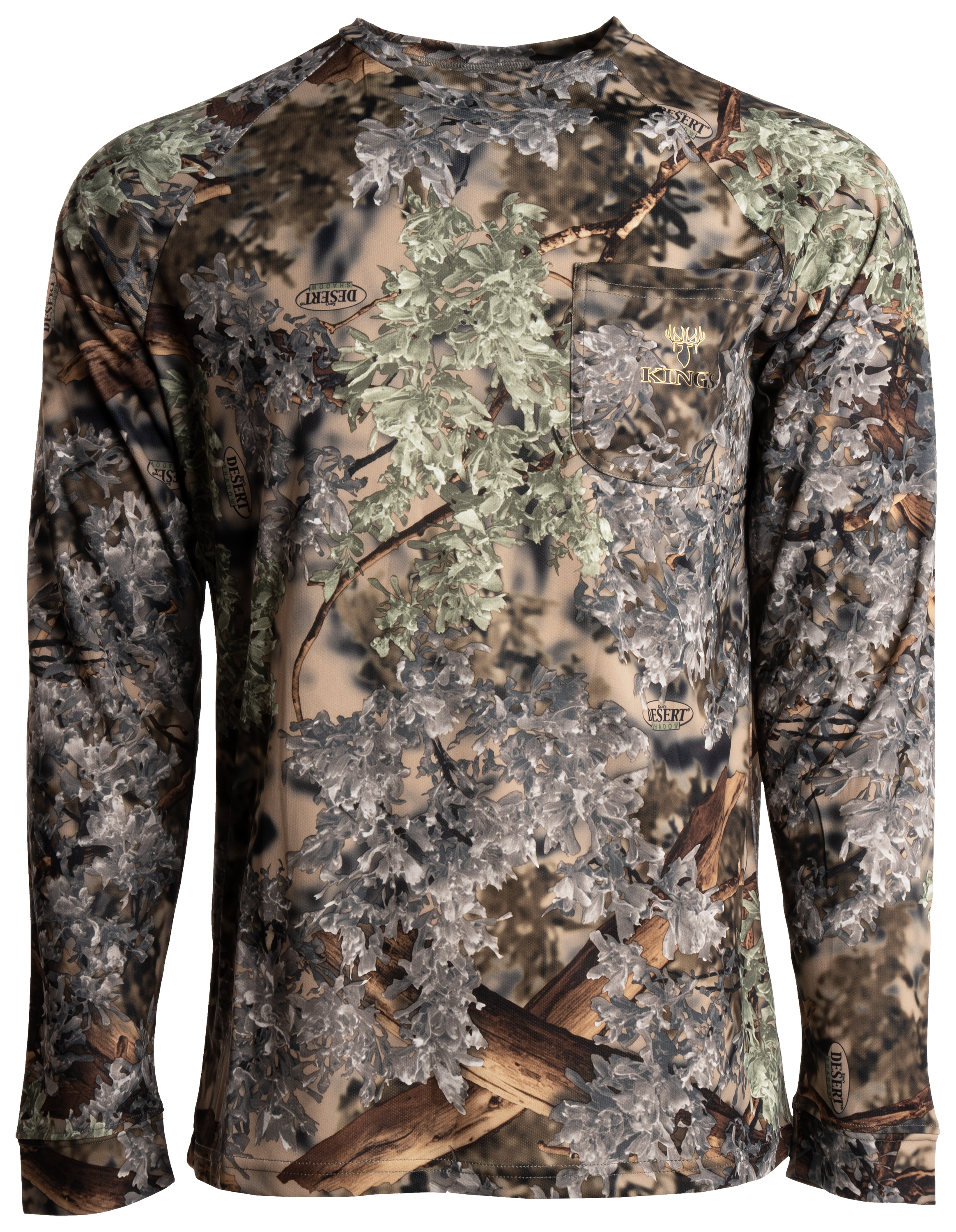 Image of Kings Camo Hunter Long-Sleeve T-Shirt for Men - Kings Camo Desert Shadow