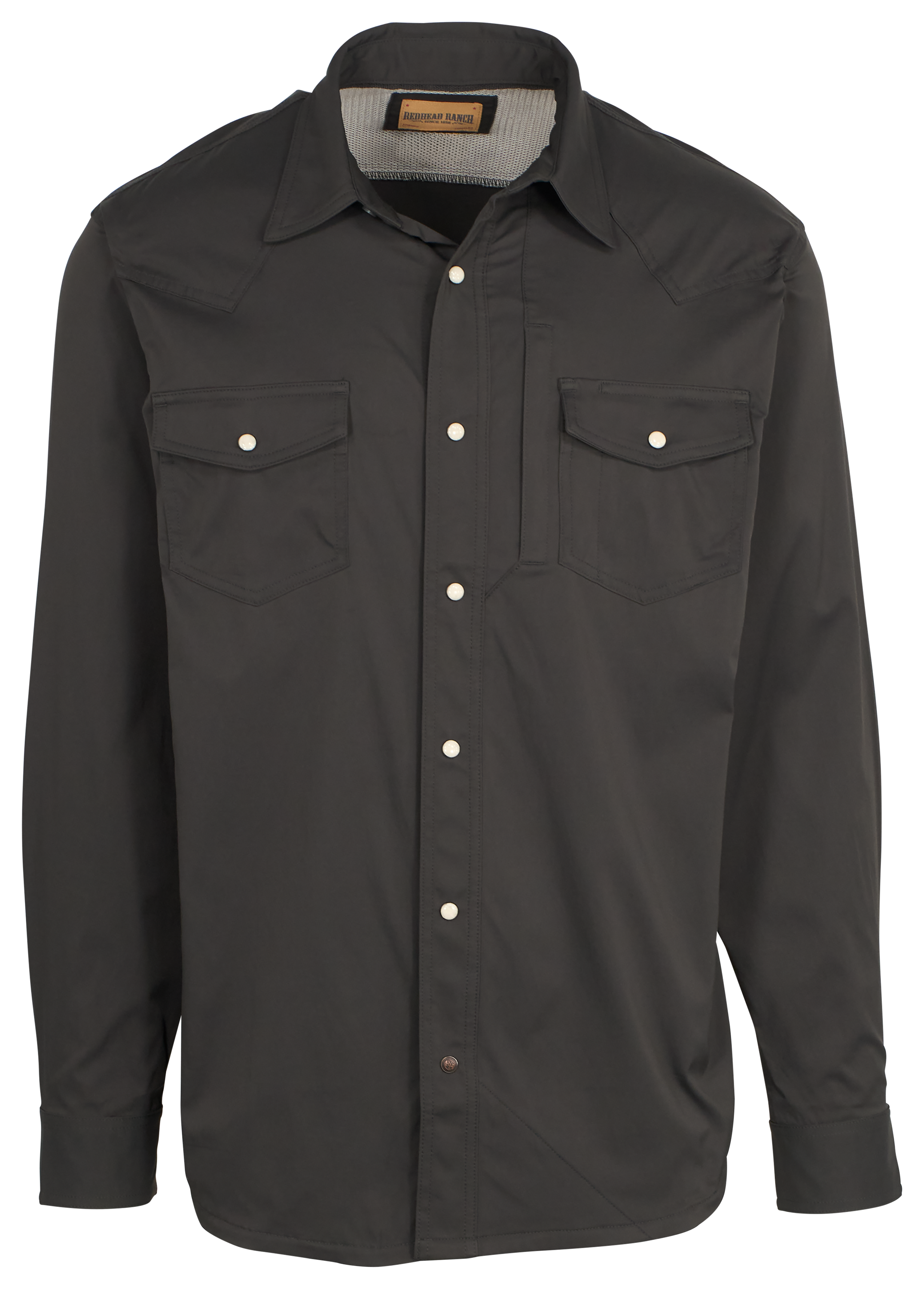 Image of RedHead Ranch Wyatt Snap-Front Long-Sleeve Shirt - Raven