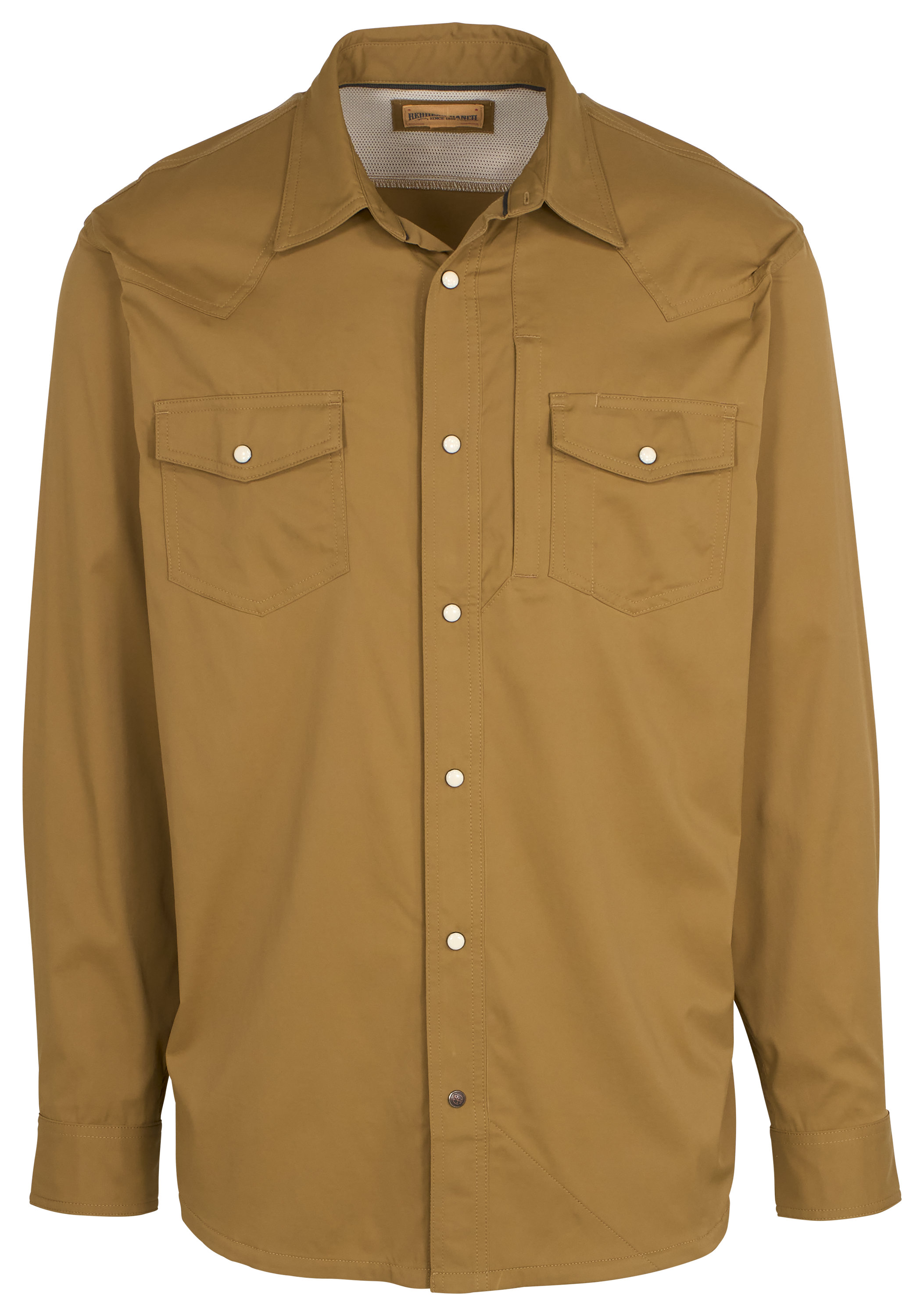 Image of RedHead Ranch Wyatt Snap-Front Long-Sleeve Shirt - Ermine