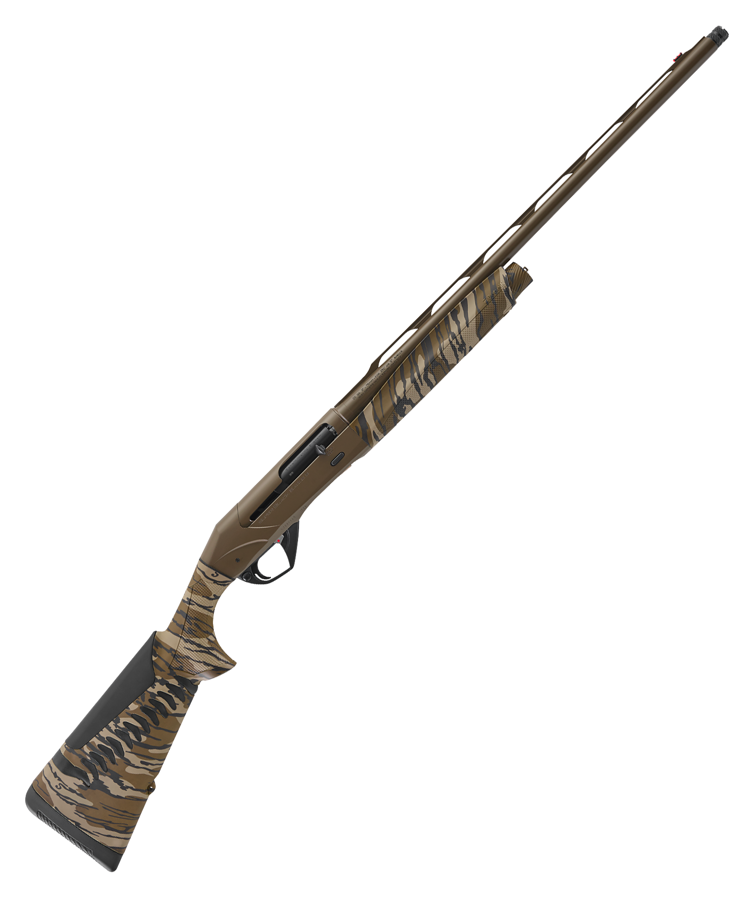 Image of "Benelli Super Black Eagle 3 Semi-Auto Shotgun - 20 Gauge - 24"" - Right - Patriot Brown - Mossy Oak Original Bottomland"