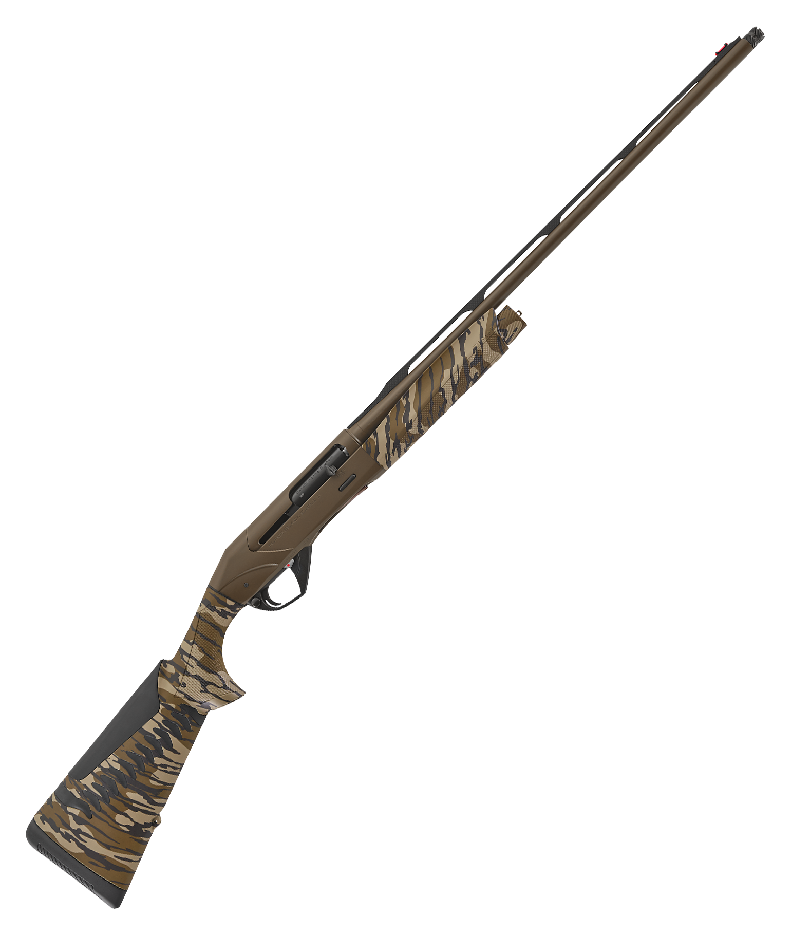 Image of "Benelli Super Black Eagle 3 Semi-Auto Shotgun - 28 Gauge - 24"" - Right - Patriot Bornw - Mossy Oak Original Bottomland"