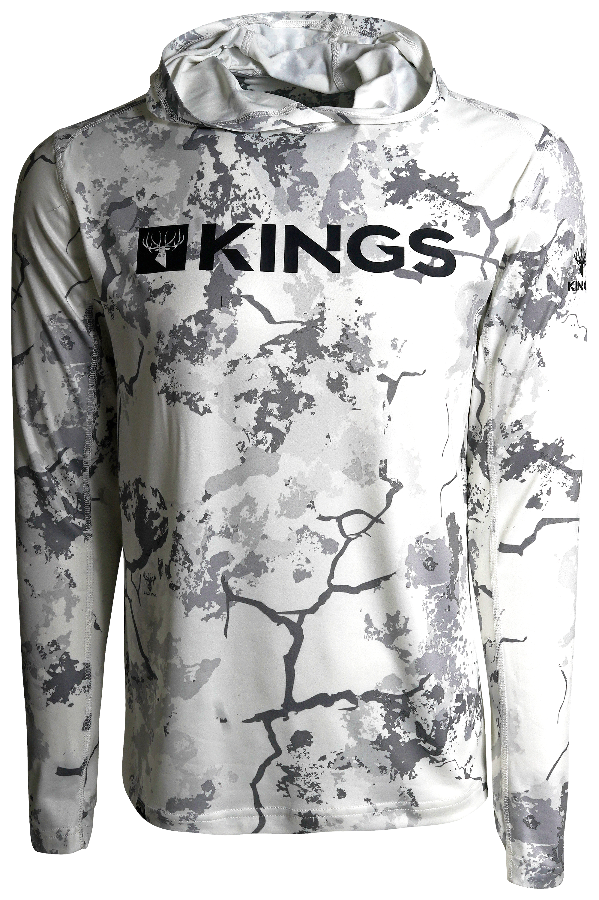 Image of Kings Camo XKG Performance Graphic Hoodie for Men - Kings Camo KC Ultra Snow - 2XL