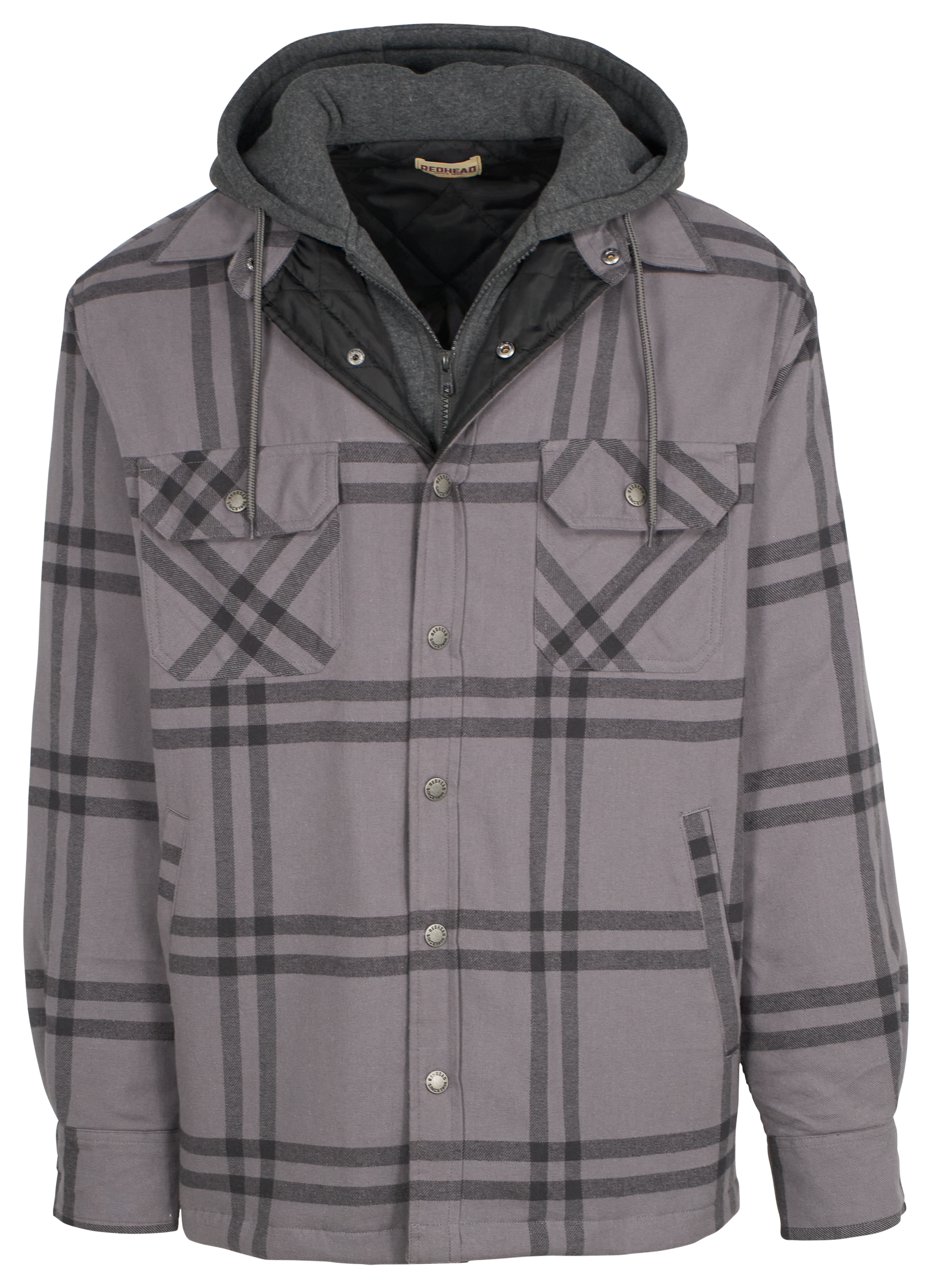 Image of RedHead Bull Creek Long-Sleeve Shirt Jacket for Men - Gray - L