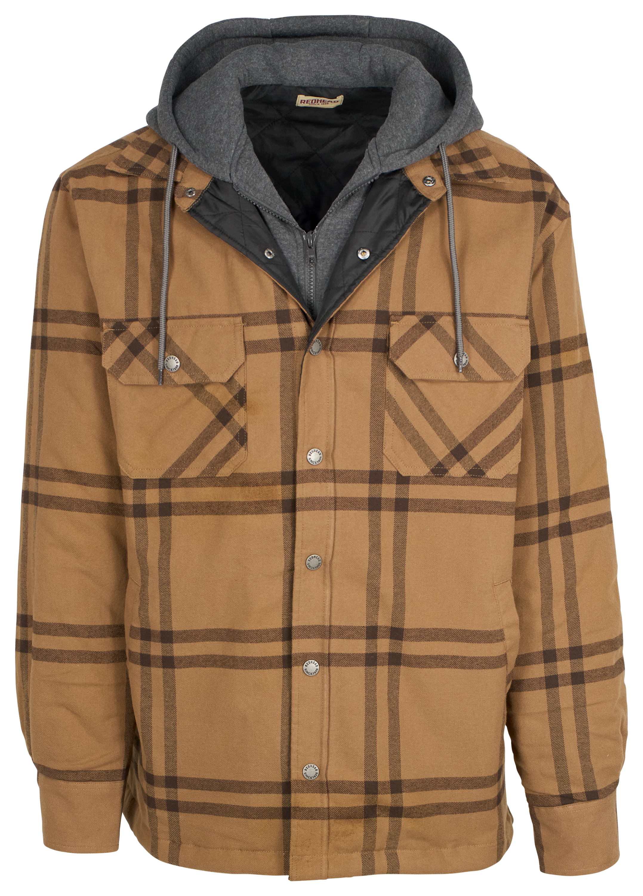 Image of RedHead Bull Creek Long-Sleeve Shirt Jacket for Men - Brown - LT