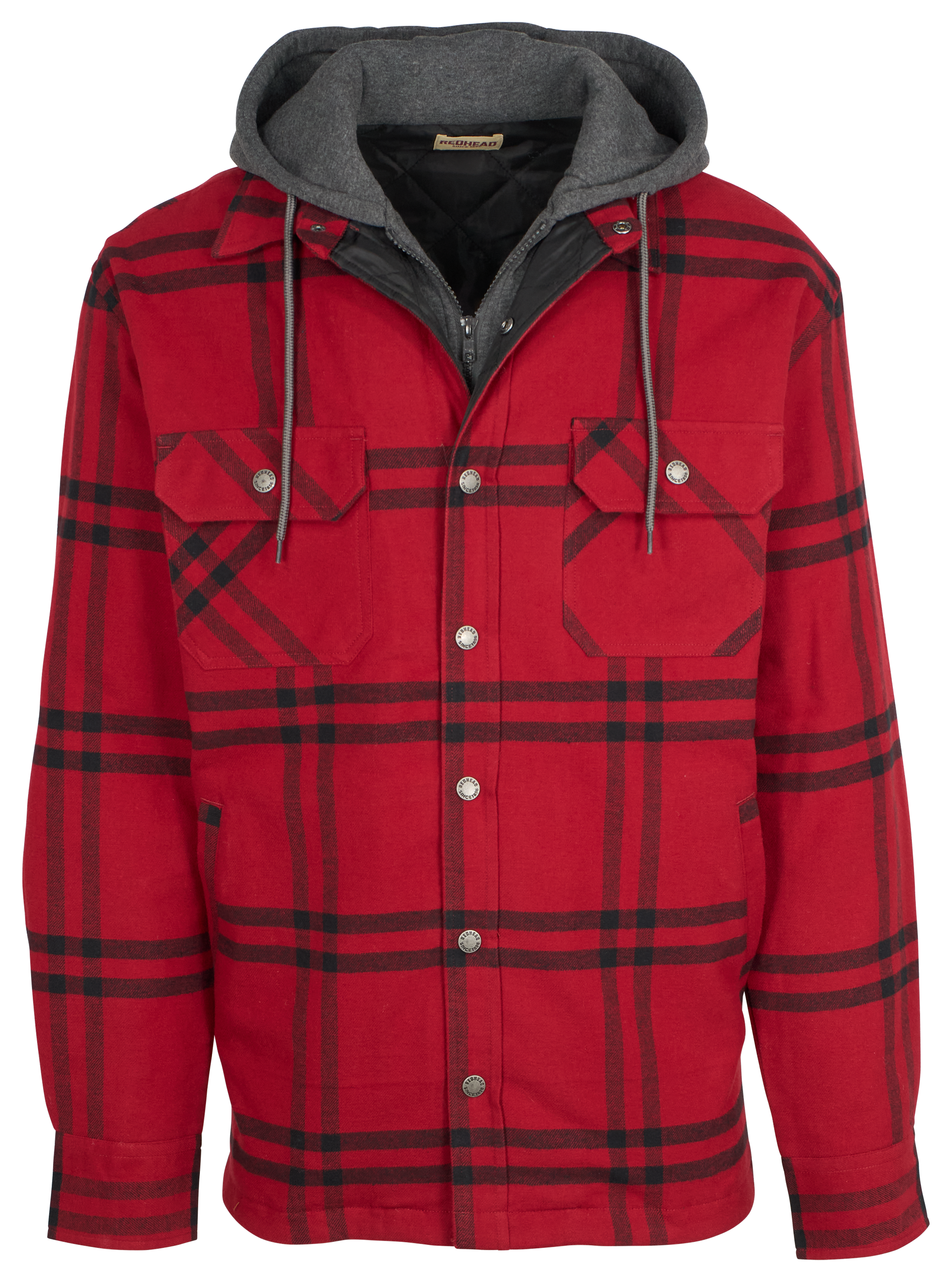 Image of RedHead Bull Creek Long-Sleeve Shirt Jacket for Men - Red - XL