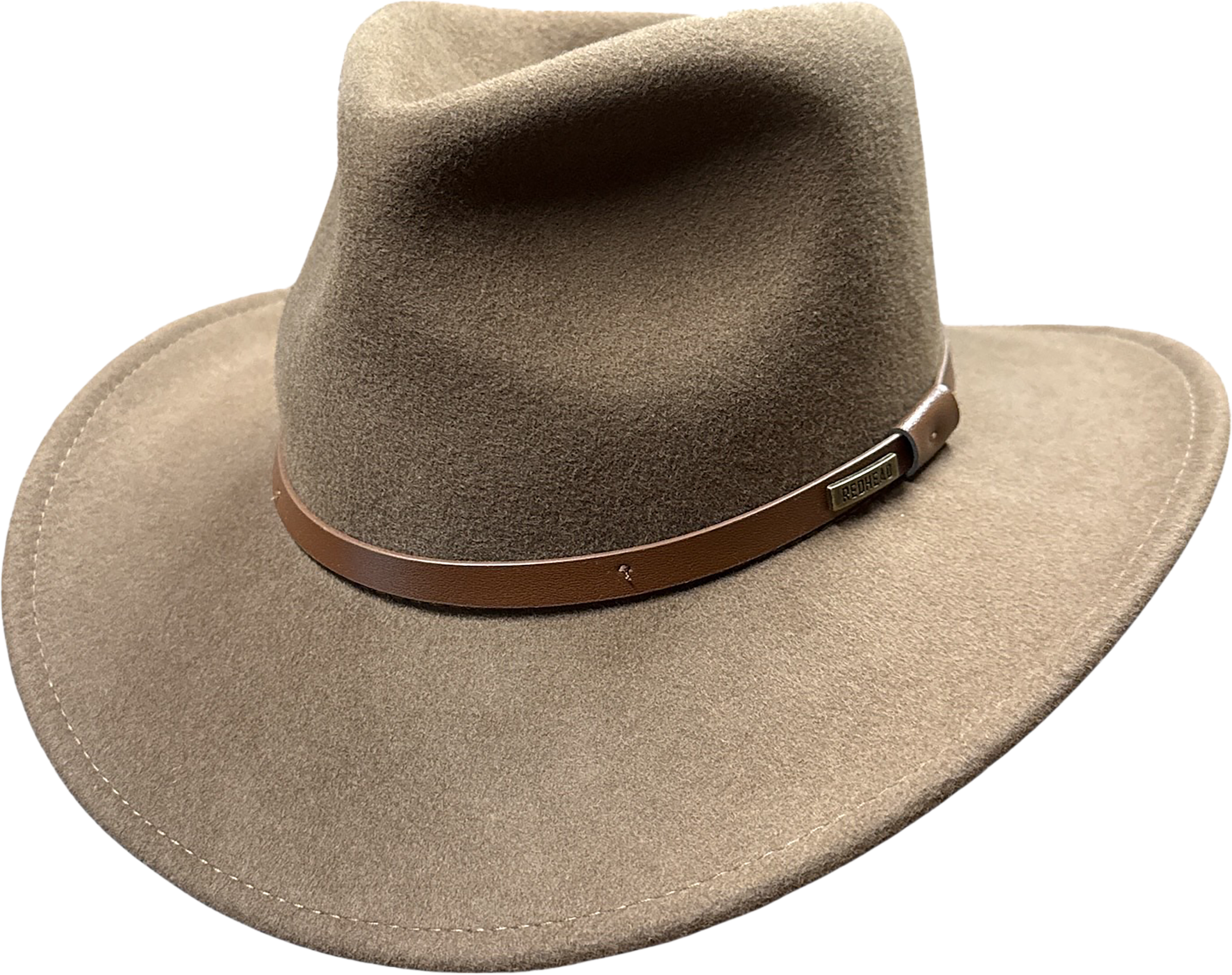Image of RedHead All Seasons Wool Felt Hat for Men - Brown - XL