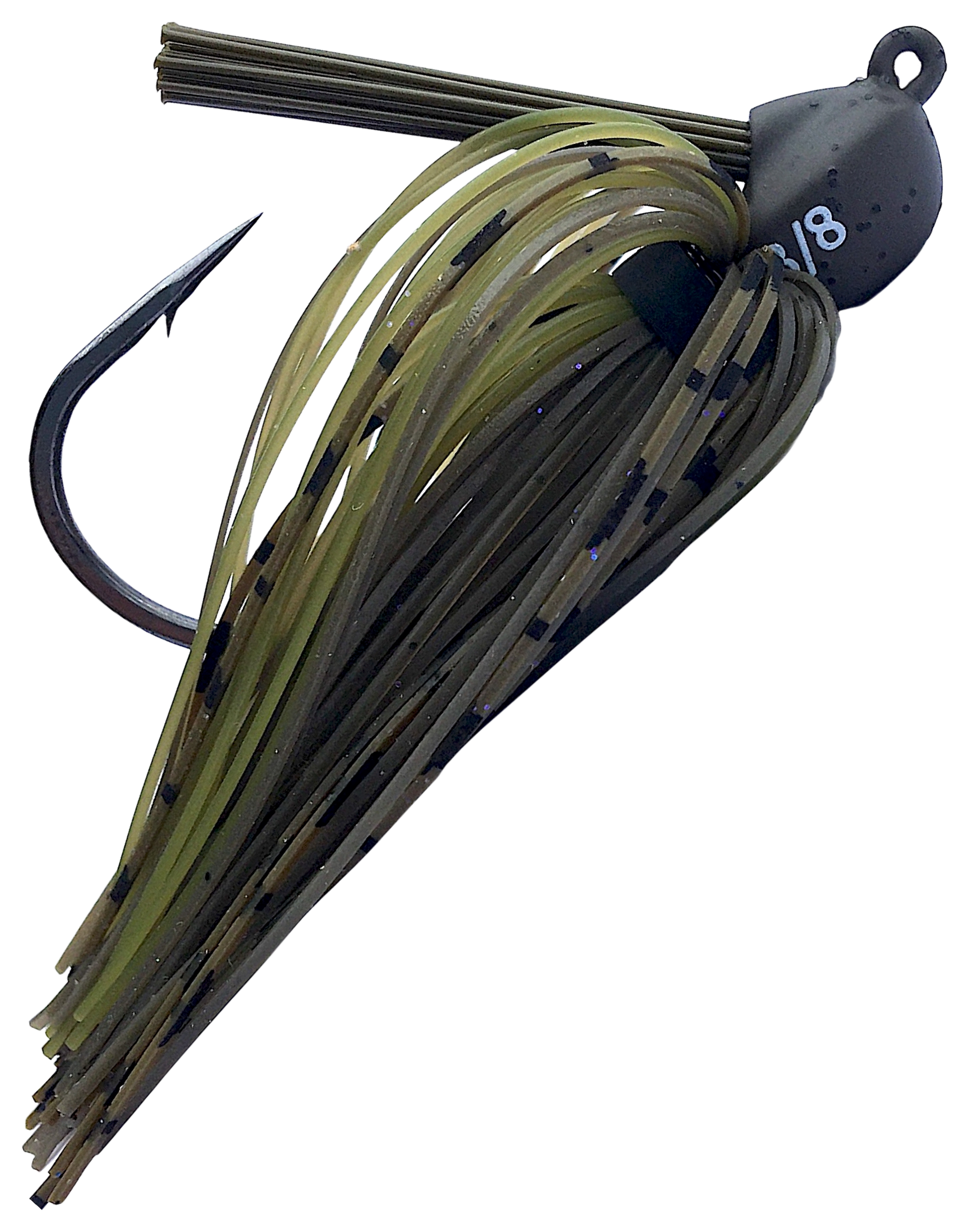 Image of "Beast Coast Tungsten Lil' Magnum Jig - Stealth Pumpkin - 3"" - 3/8 oz"