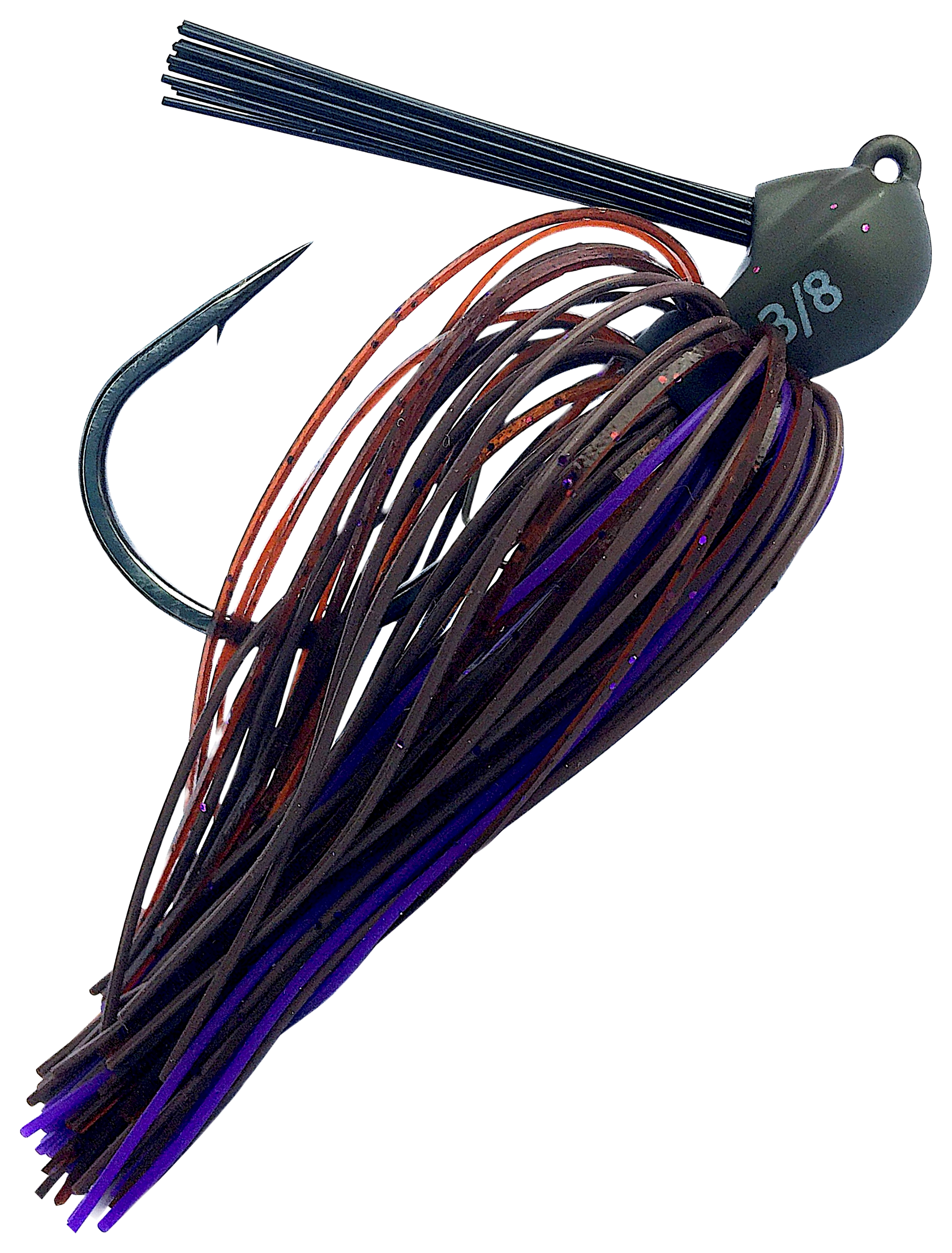 Image of "Beast Coast Tungsten Lil' Magnum Jig - Stealth Peanut Butter Jelly - 3"" - 1/2 oz."