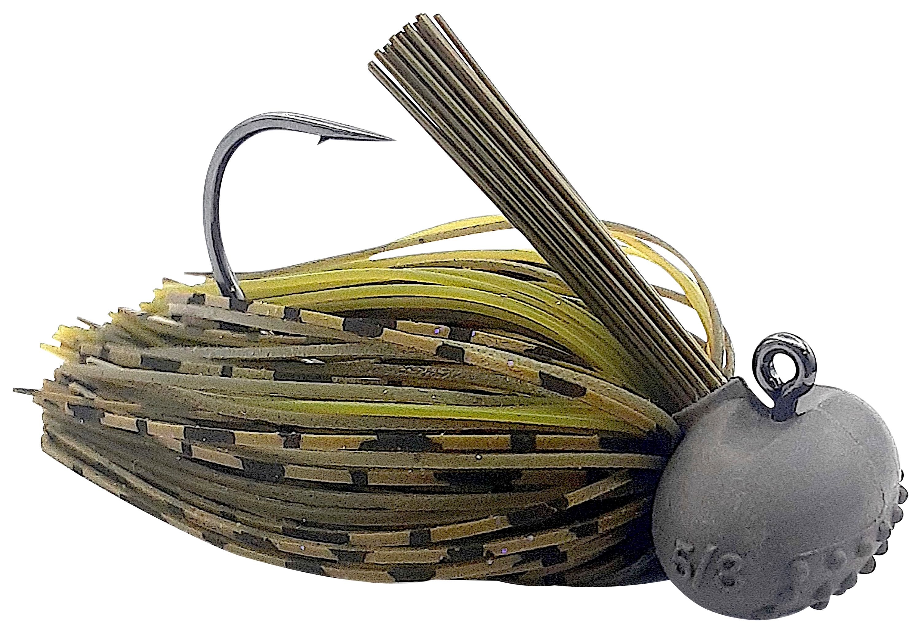 Image of Beast Coast Tungsten Compound Baby 'Dozer Football Jig - Stealth Pumpkin - 5/8 oz.
