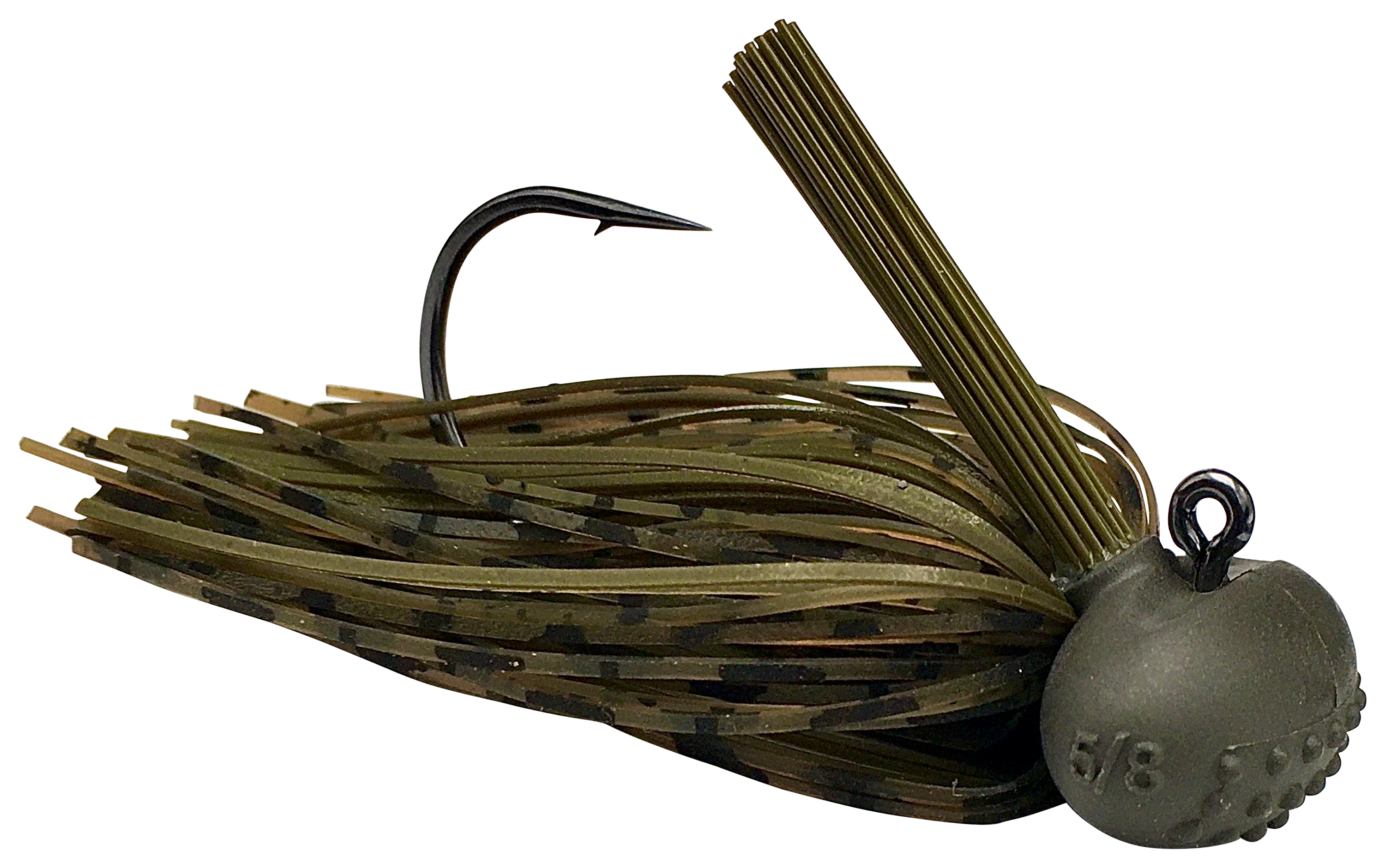 Image of Beast Coast Tungsten Compound Baby 'Dozer Football Jig - Dark Green Pumpkin - 5/8 oz.