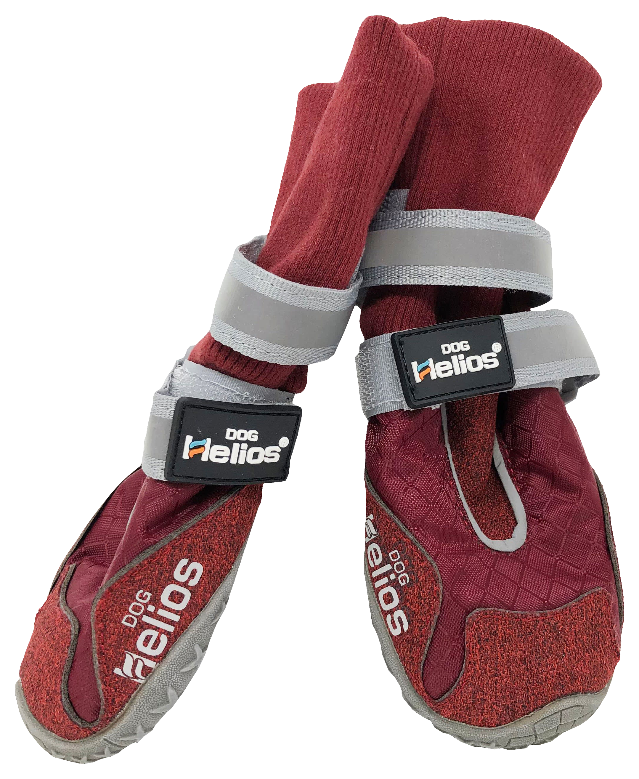 Image of Dog Helios Traverse High-Ankle Dog Boots - Red - Medium