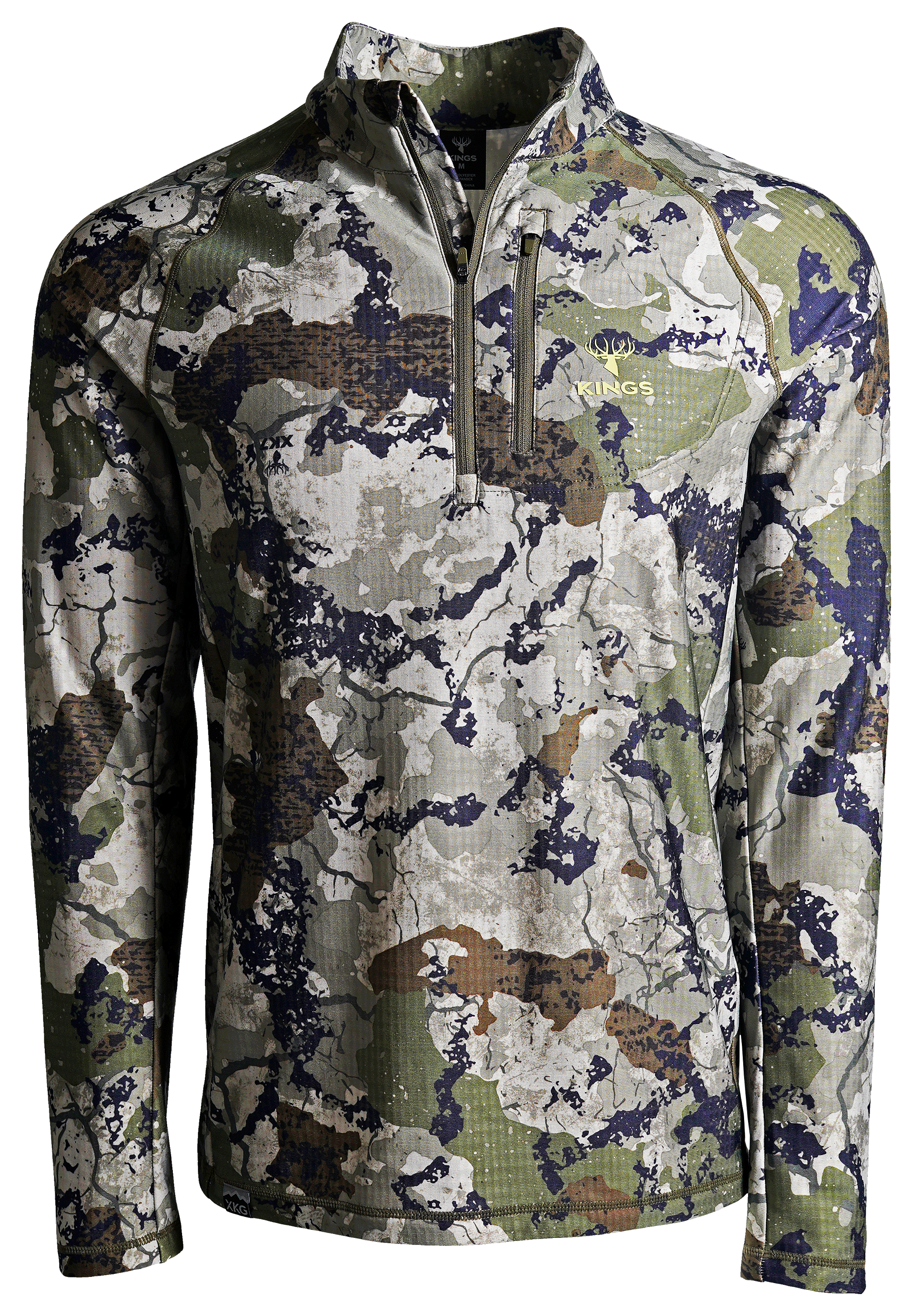 Image of Kings Camo XKG Performance Fleece Quarter-Zip Pullover for Men - Kings Camo XK7 - 2XL