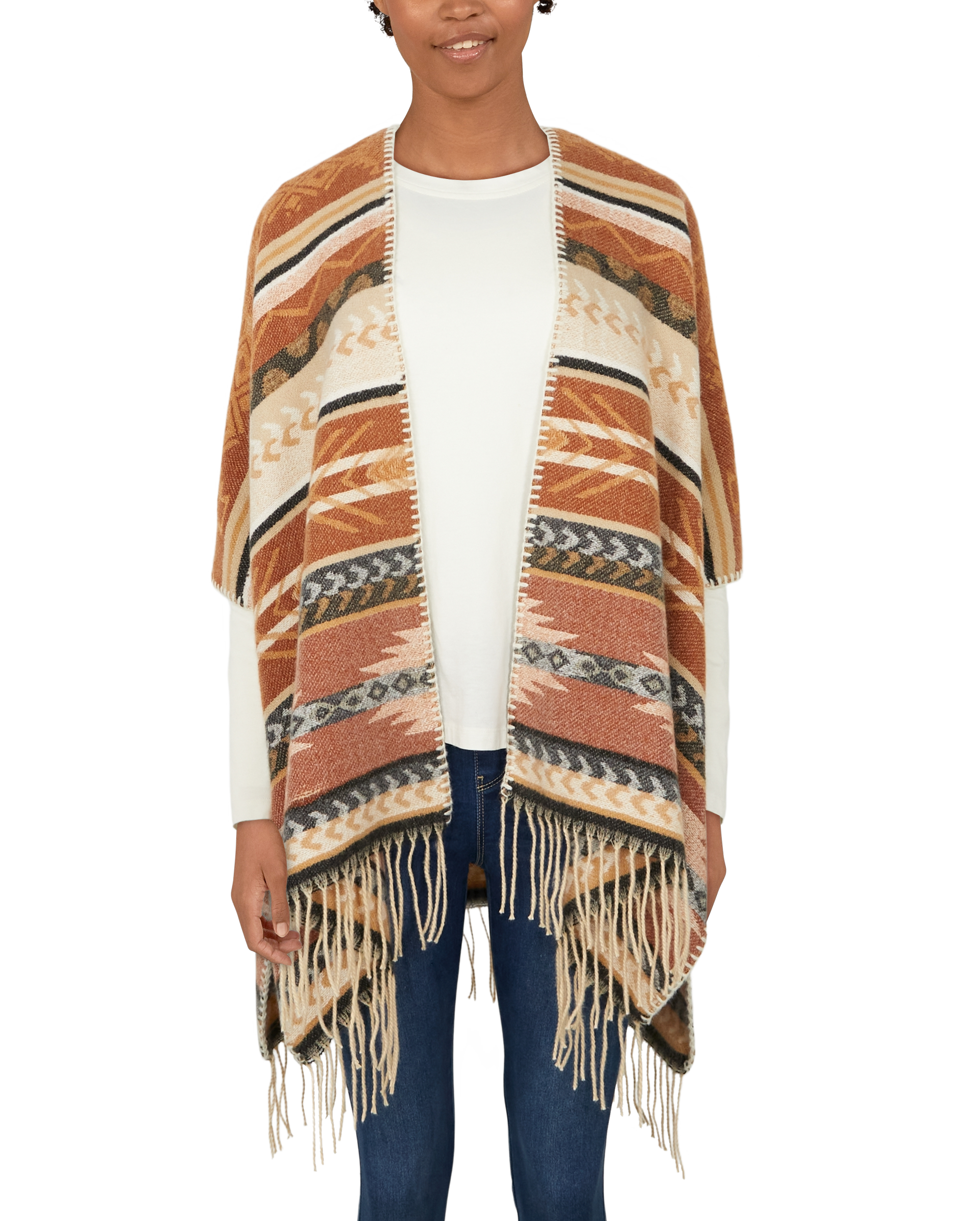 NATURAL REFLECTIONS Copper Sun Ruana