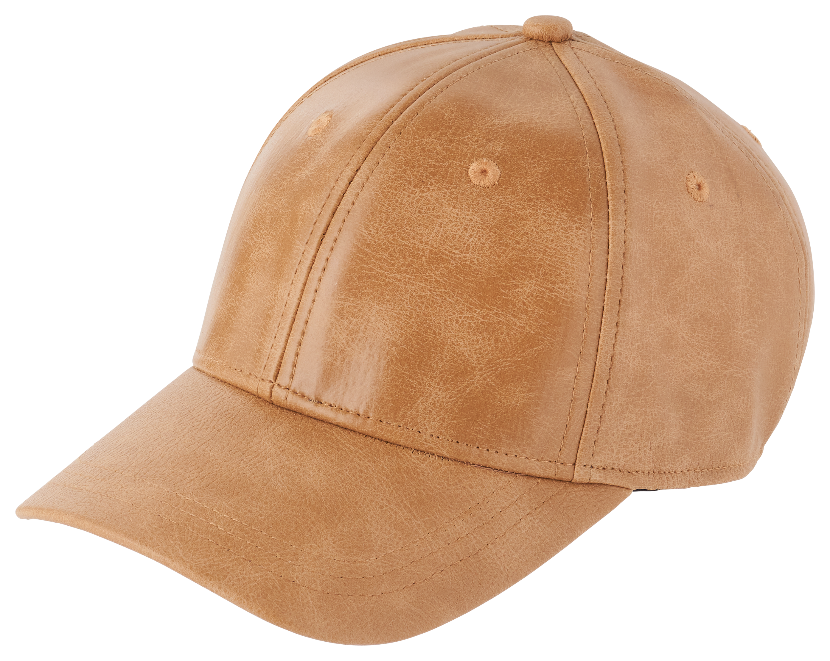Natural Reflections Faux-Leather Adjustable Baseball Cap