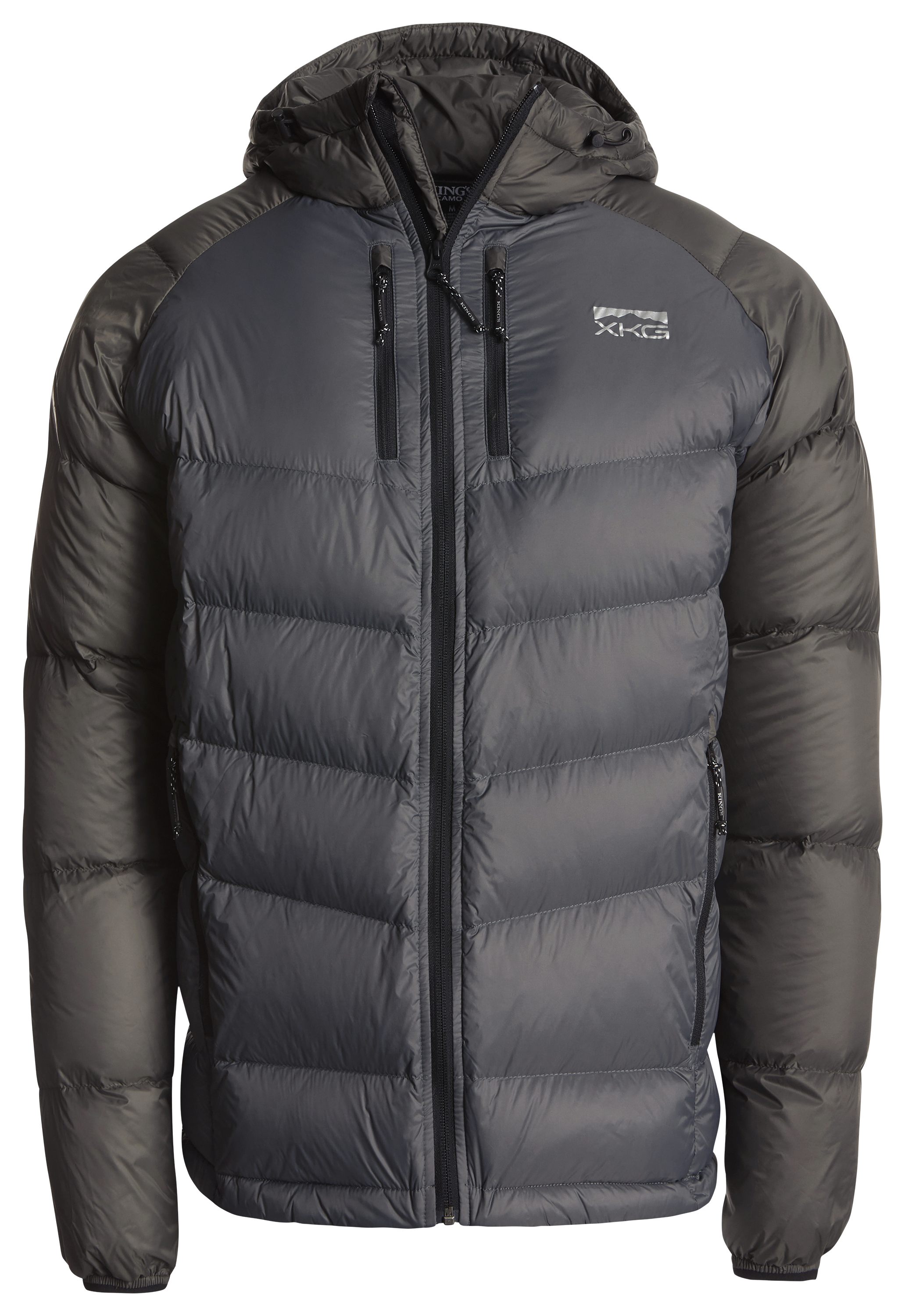 Image of Kings Camo XKG Down Transition Jacket for Men - Charcoal/Grey - L