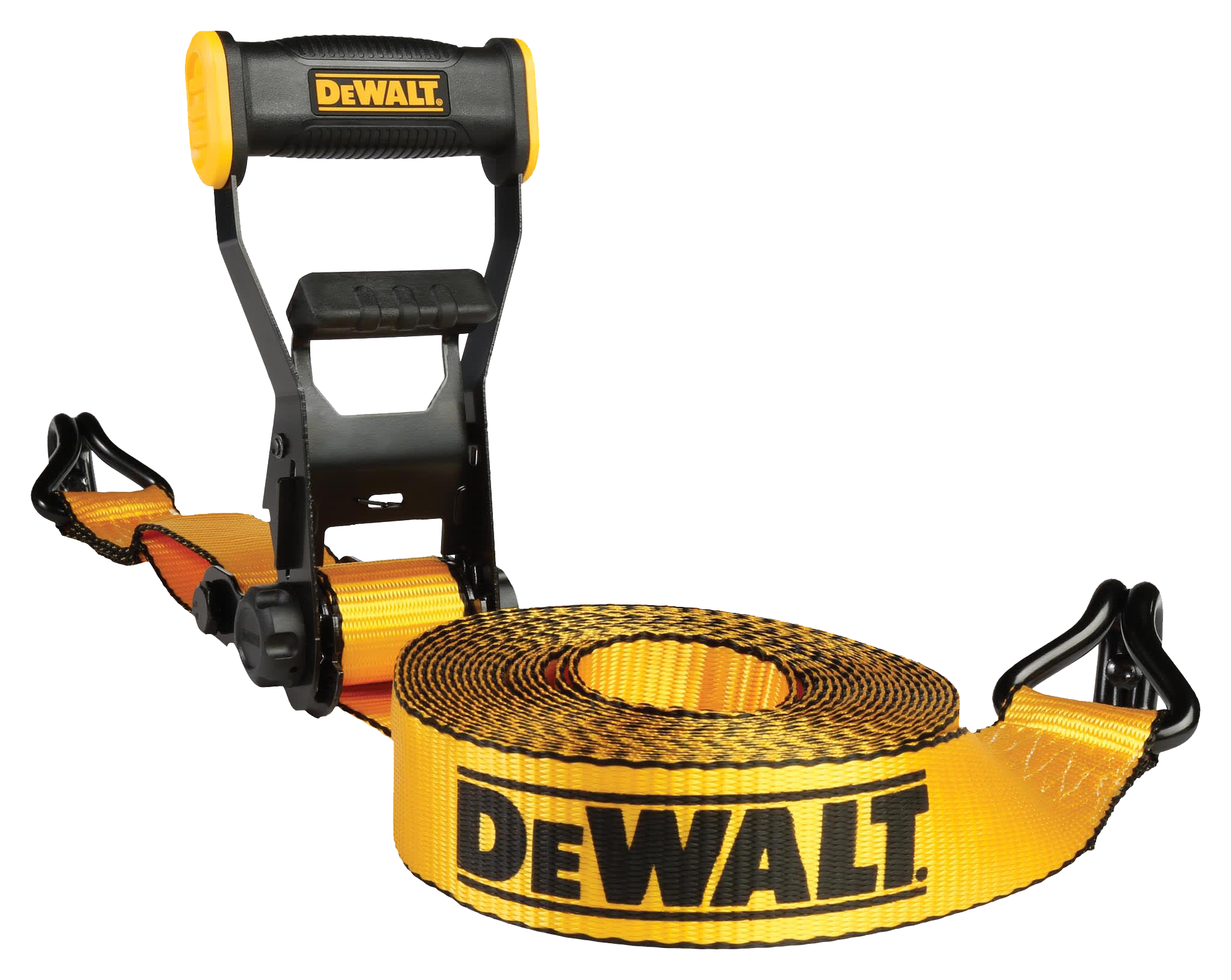 Image of DeWalt 27' Heavy-Duty J-Hook Ratchet Tie-Down Strap