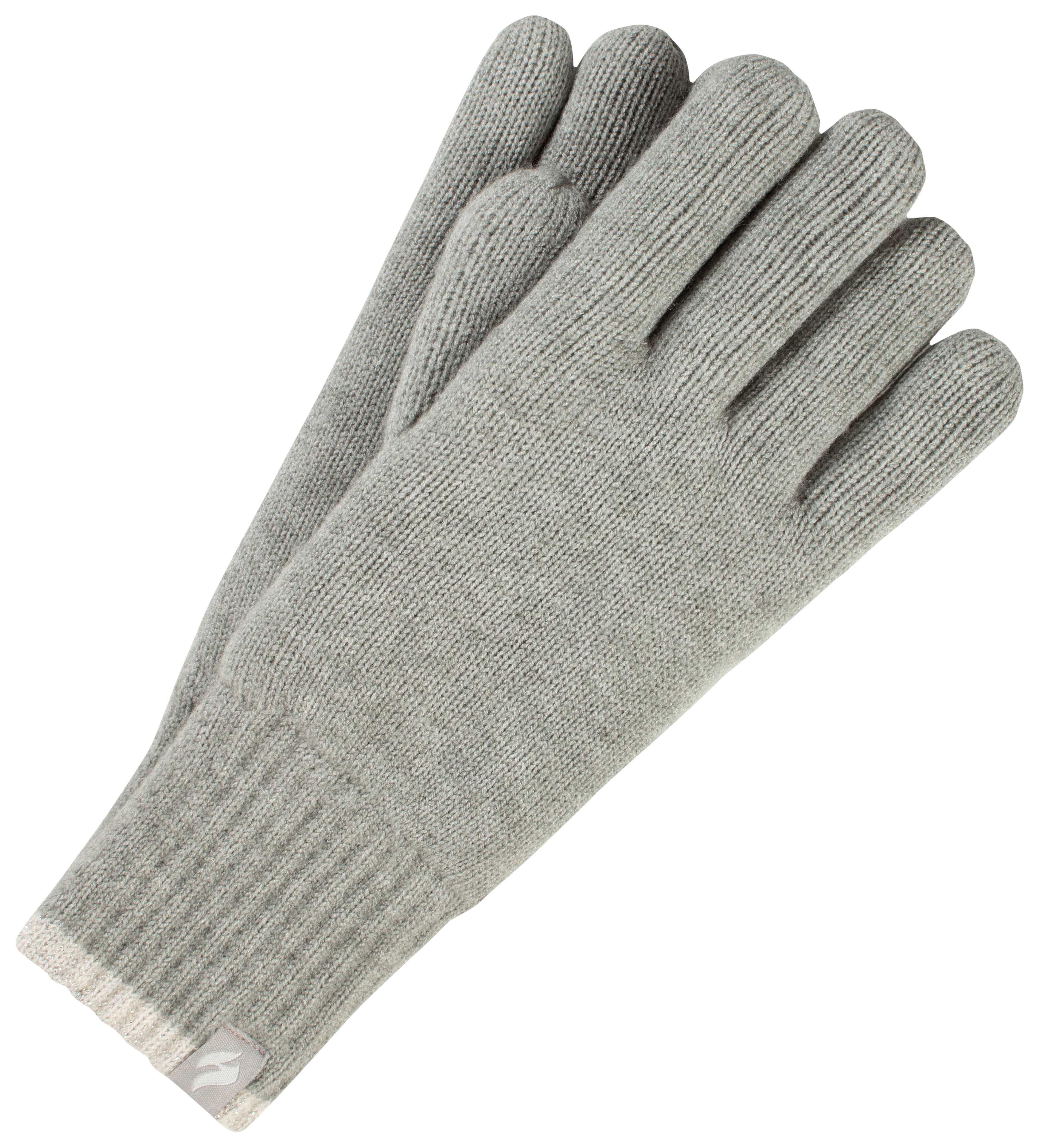Image of Heat Holders Torrey Lurex Stripe Gloves for Ladies - Light Grey - S/M