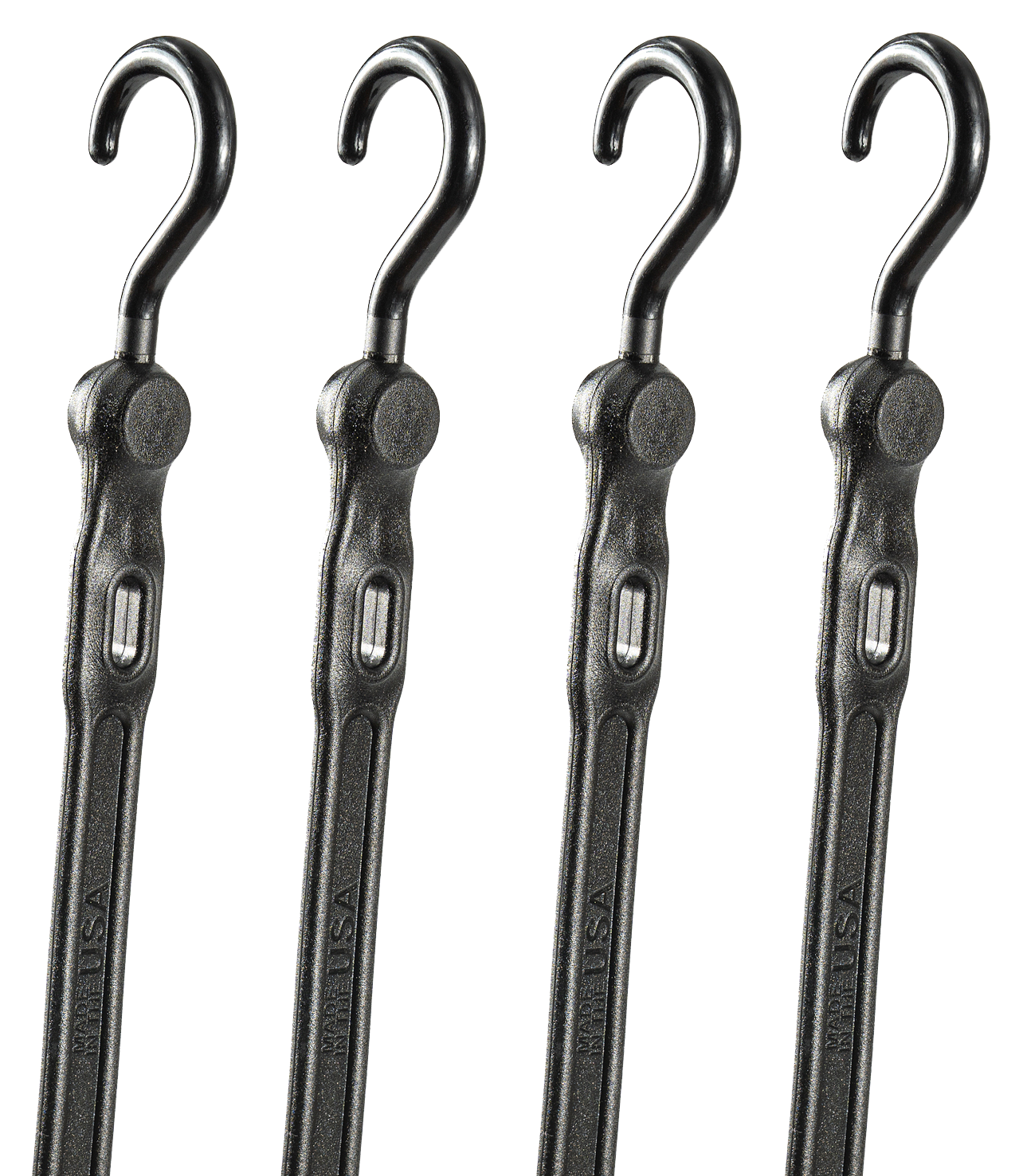 Image of "The Perfect Bungee 36"" Adjust-A-Strap Bungee Strap 4-Pack - Black"