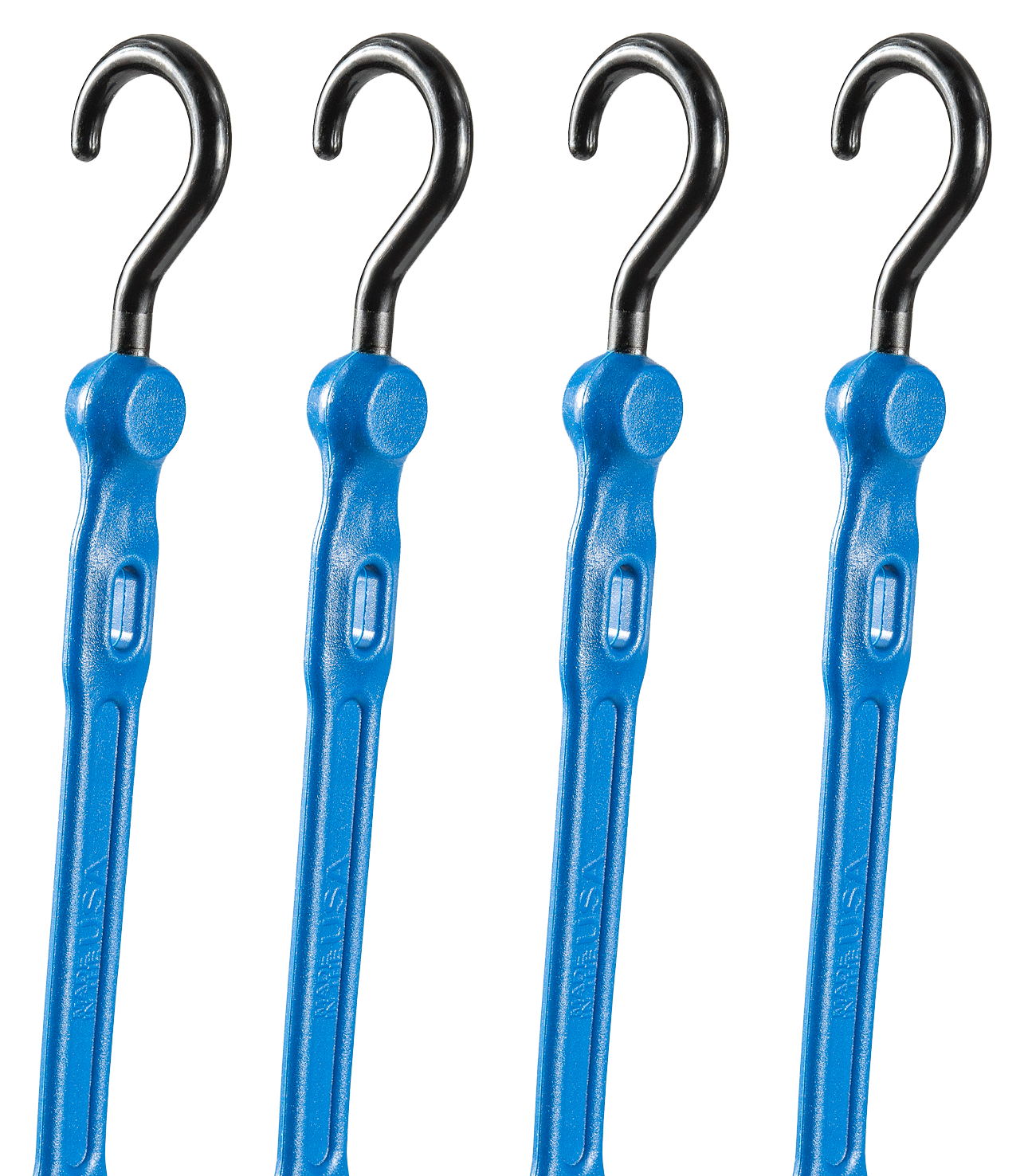 Image of "The Perfect Bungee 36"" Adjust-A-Strap Bungee Strap 4-Pack - Blue"