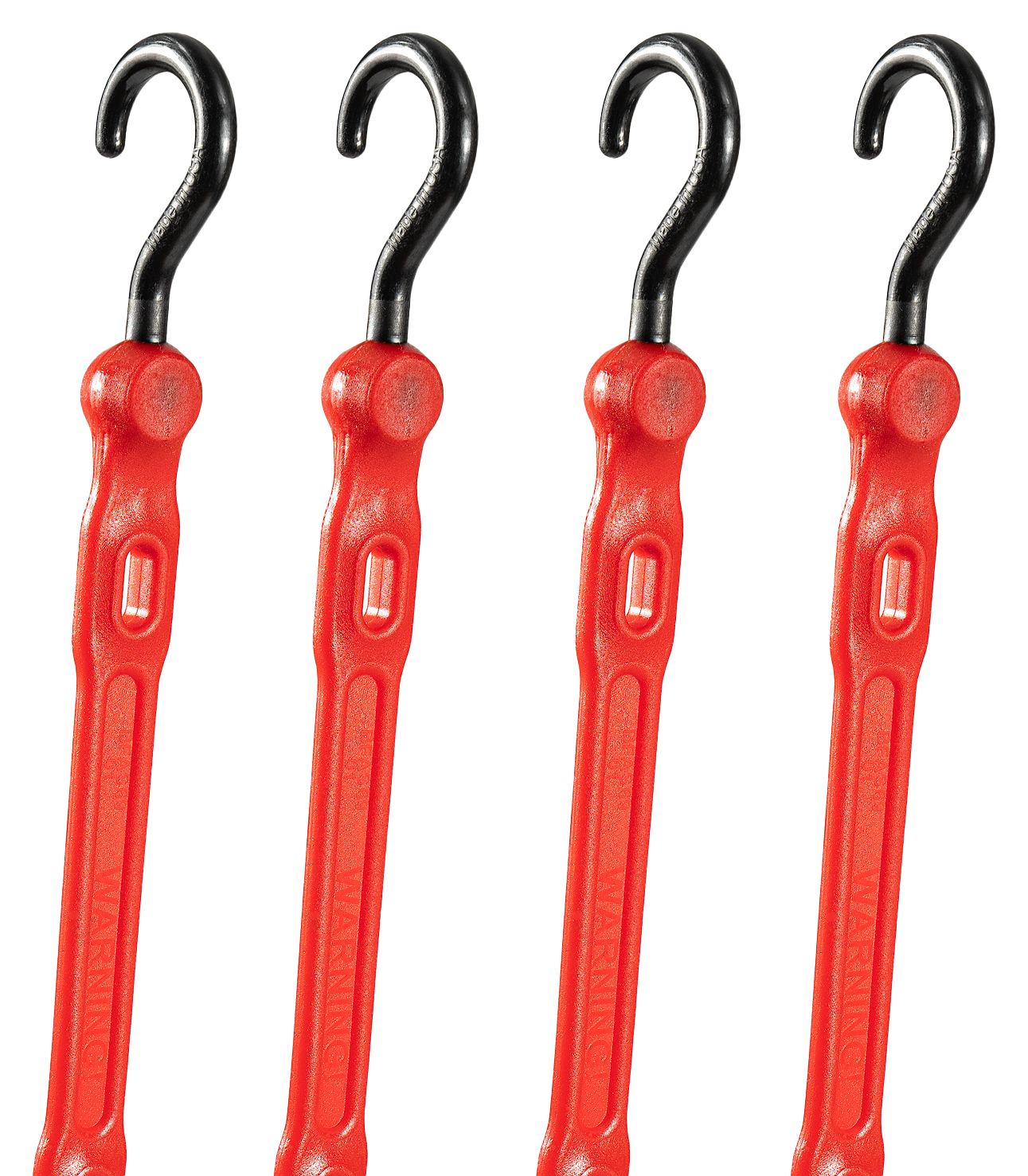 Image of "The Perfect Bungee 36"" Adjust-A-Strap Bungee Strap 4-Pack - Red"