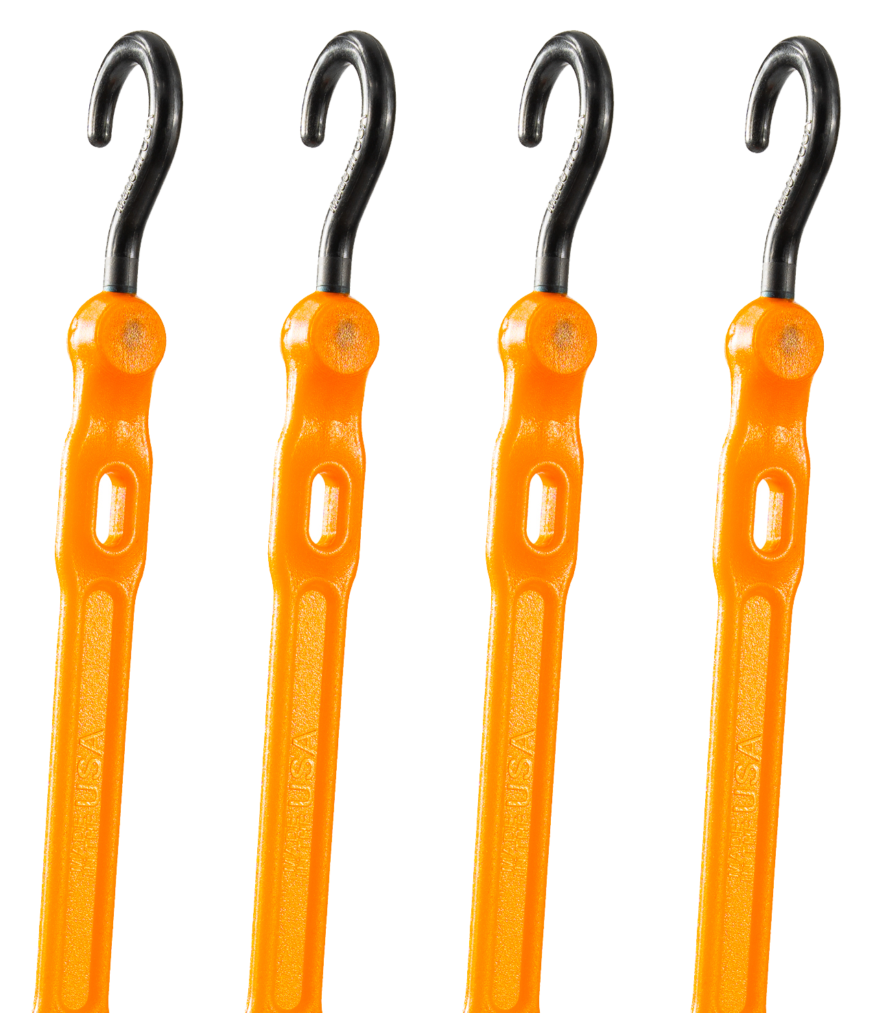 Image of "The Perfect Bungee 36"" Adjust-A-Strap Bungee Strap 4-Pack - Orange"