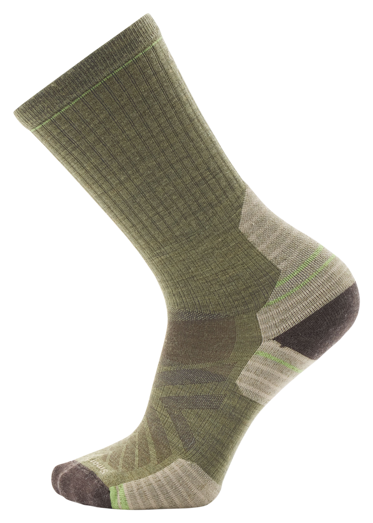 Image of Smartwool Hike Targeted-Cushion Crew Socks for Men - Winter Moss - L