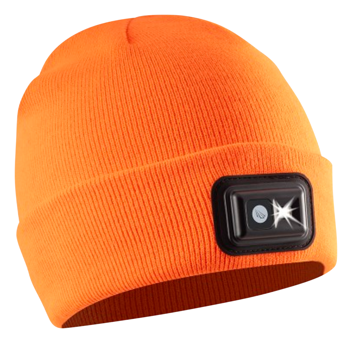 Image of POWERCAP 2.5 Rechargeable LED Headlamp Beanie - Blaze Orange