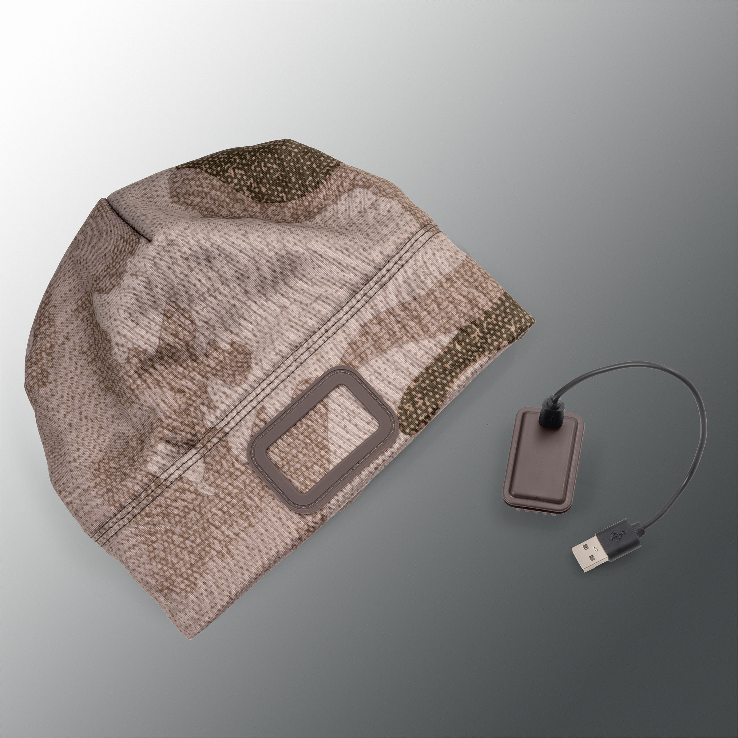 Image of POWERCAP 4.0 LED Rechargeable Headlamp Beanie - Cabela's Outfitter Camo