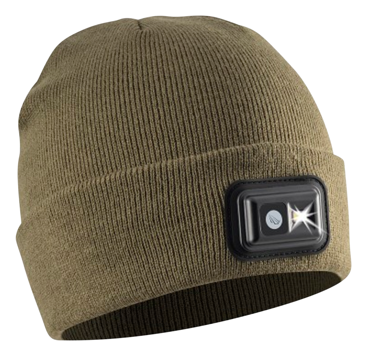 Image of POWERCAP 2.5 Rechargeable LED Headlamp Beanie - Dark Olive