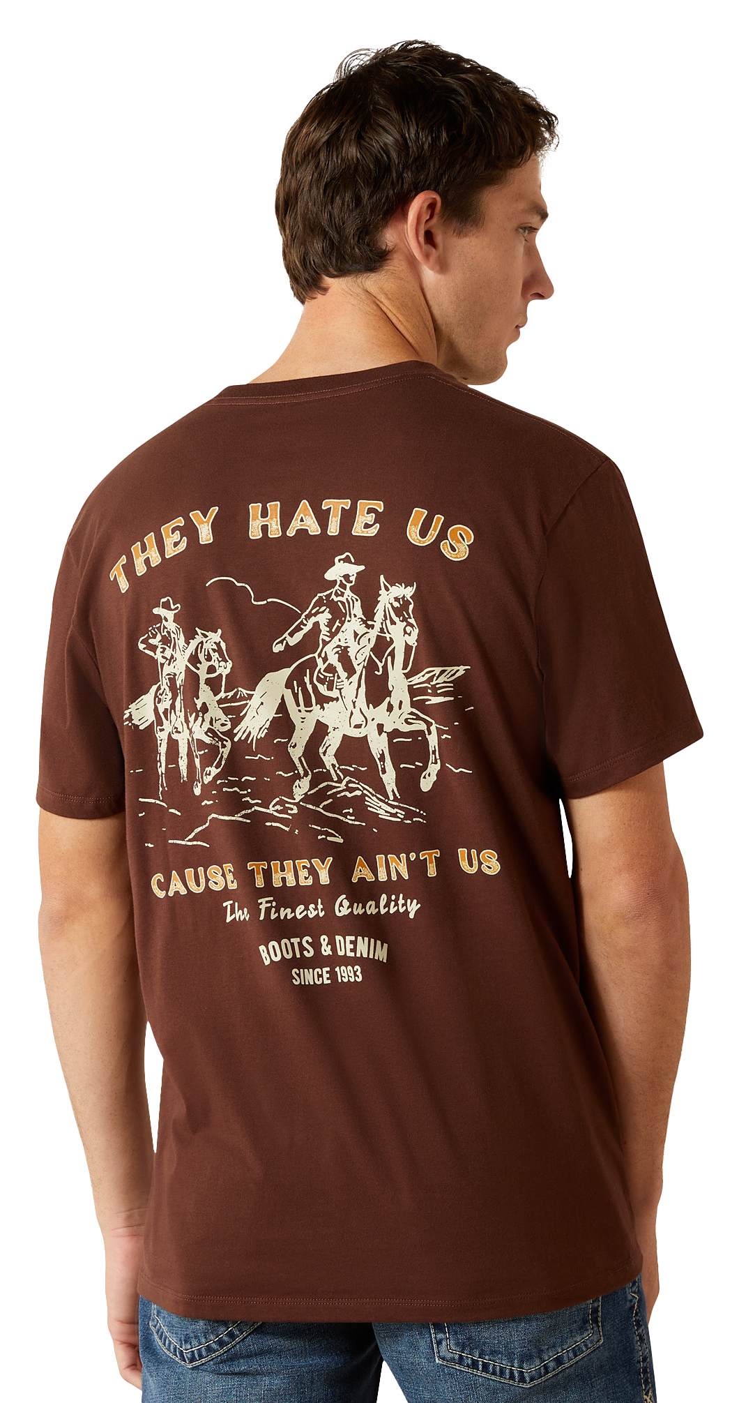 Image of Ariat Haters Club Short-Sleeve T-Shirt for Men - Deep Mahogany