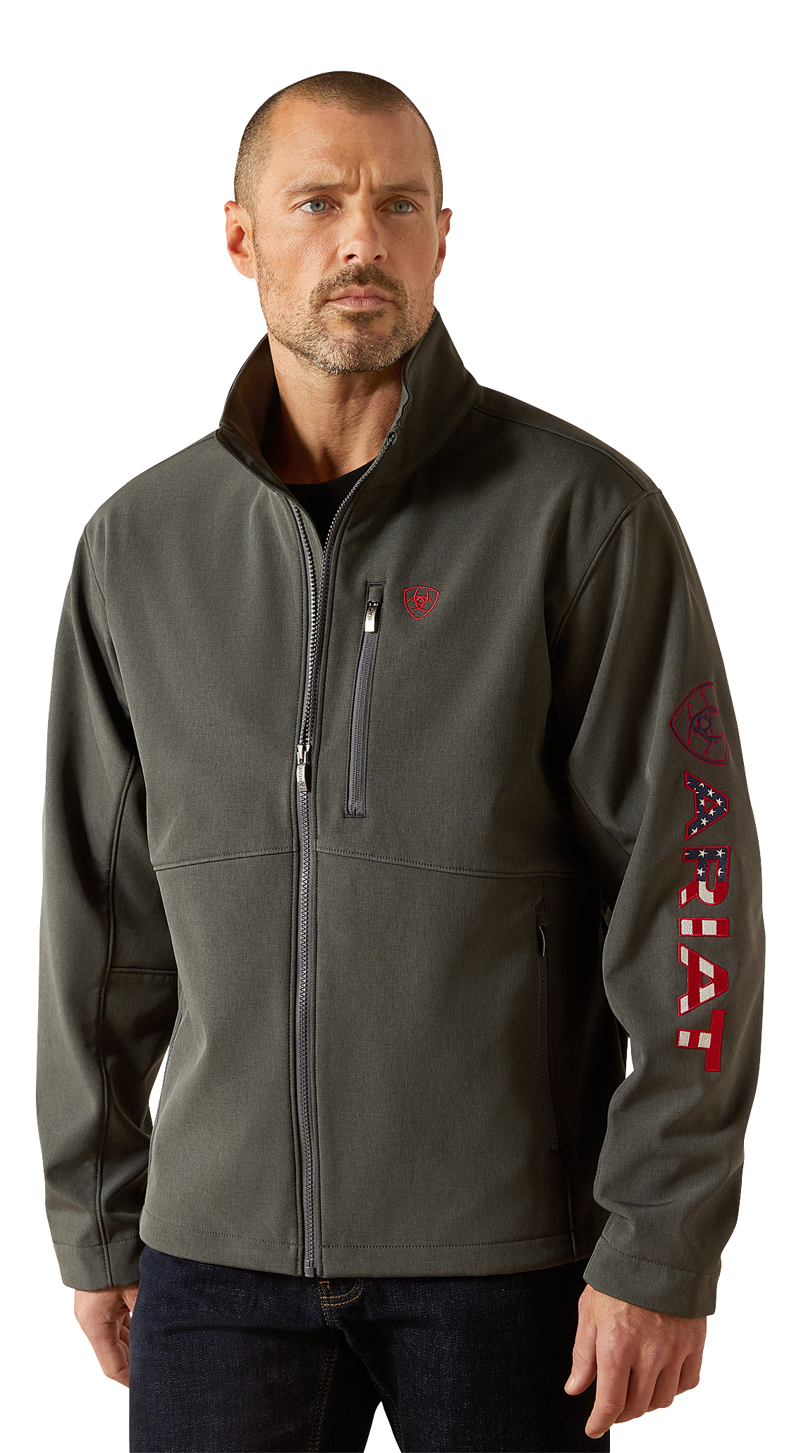 Image of Ariat Logo Softshell Jacket for Men
