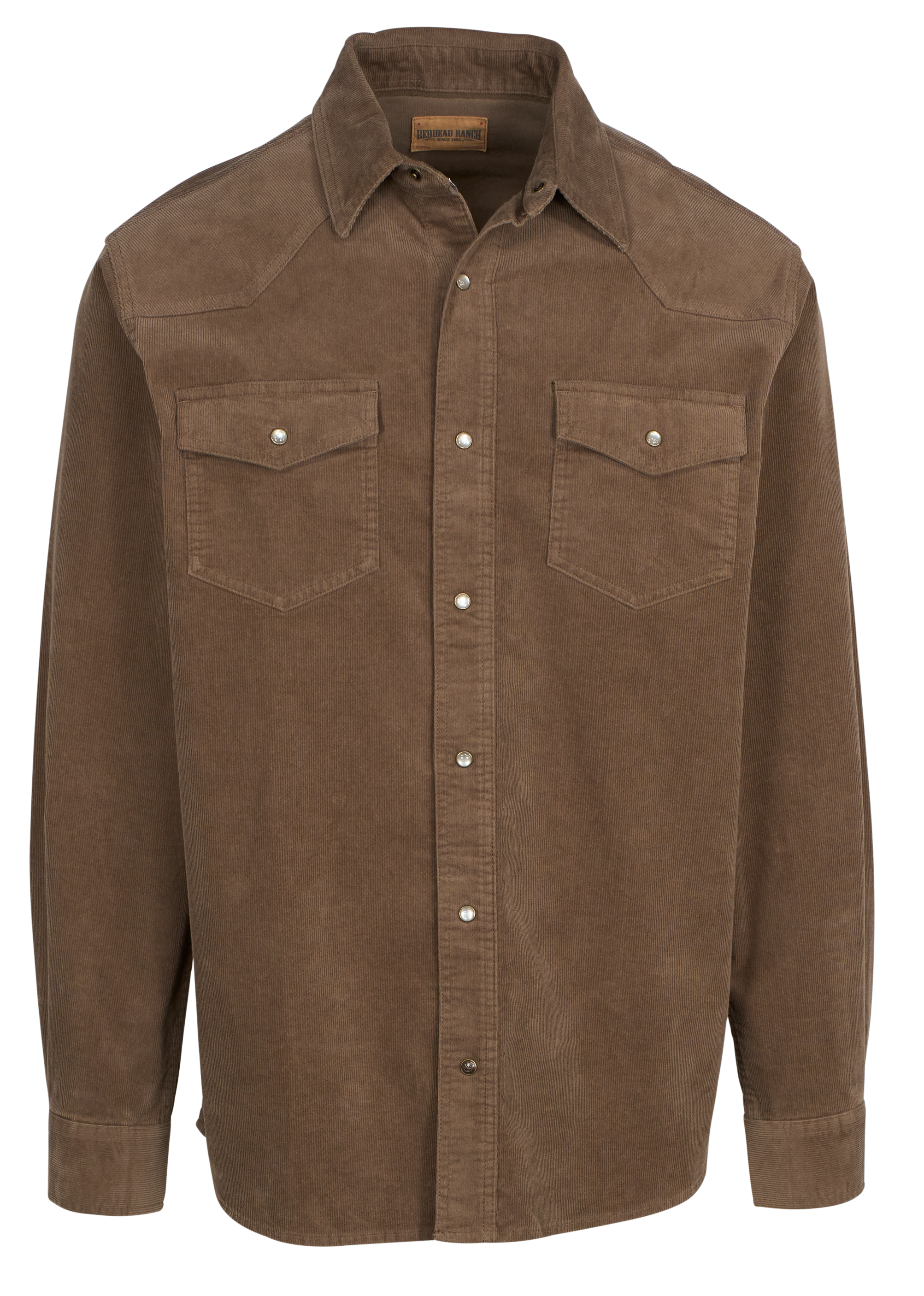 Image of RedHead Ranch Boone Corduroy Long-Sleeve Shirt - Shitake