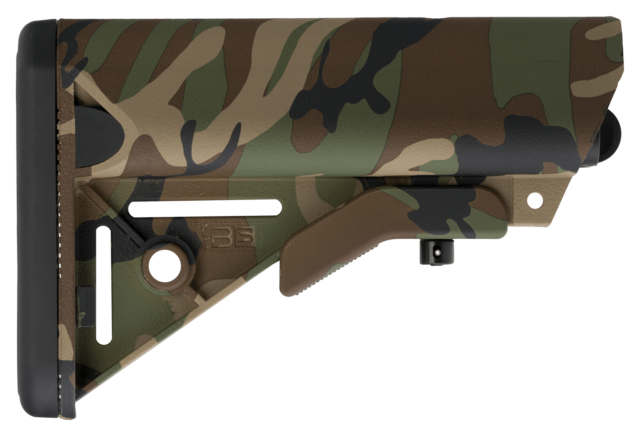 Image of B5 Systems AR-15 Enhanced SOPMOD Buttstock - Woodland