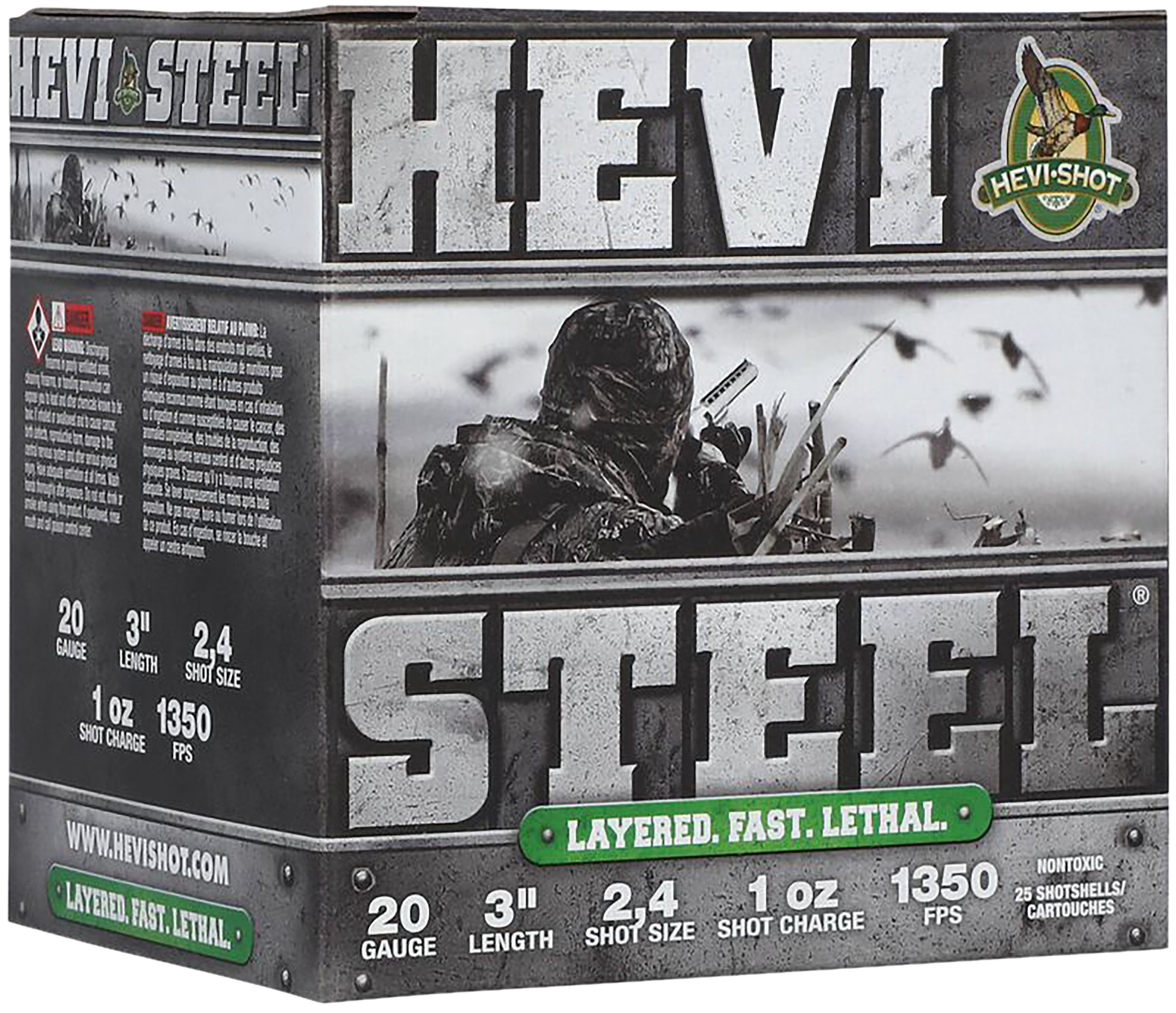Image of "HEVI-Shot HEVI-Steel 20-Ga. 3"" 1 oz. Layered Load Shotshells - 2/4 - 25 Rounds"