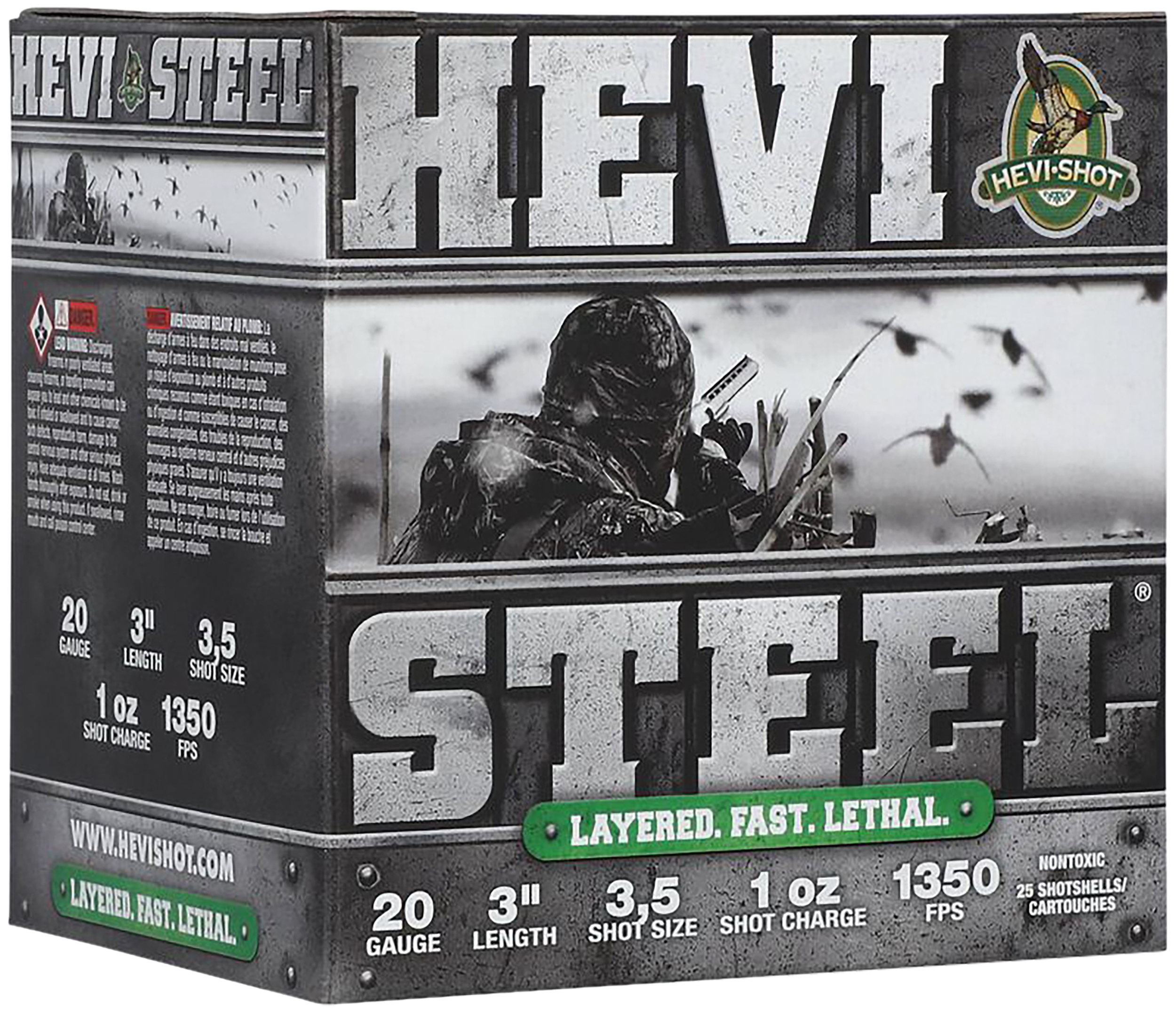 Image of "HEVI-Shot HEVI-Steel 20-Ga. 3"" 1 oz. Layered Load Shotshells - 3 & 5 - 250 Rounds"