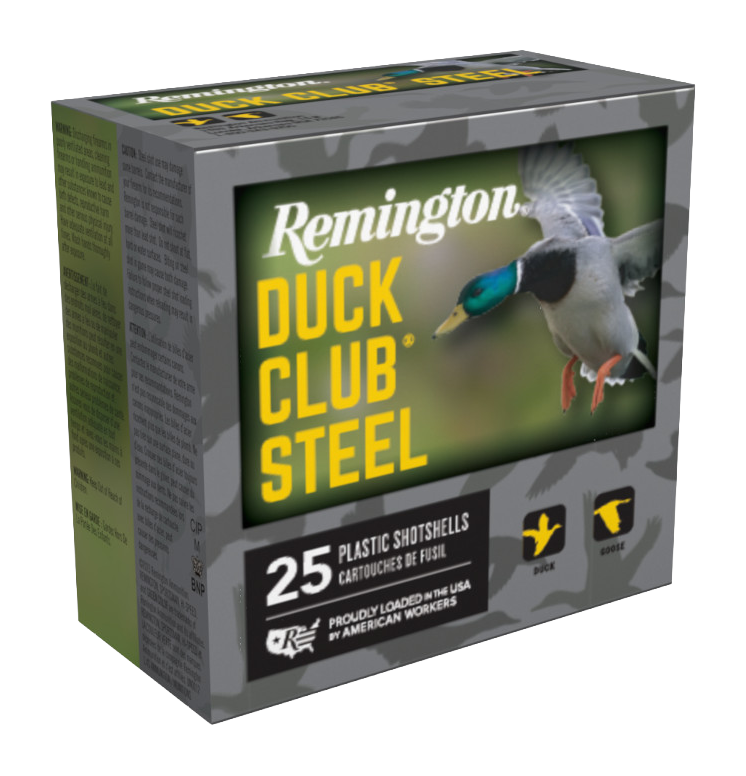 Remington Duck Club Steel 12-Ga. 3" 1-1/4 oz. Shotshells - #2 - 25 Rounds - Remington