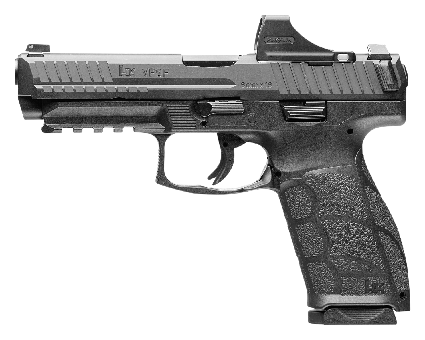 HK VP9A1 F SemiAuto Pistol with Holosun SCS Sight