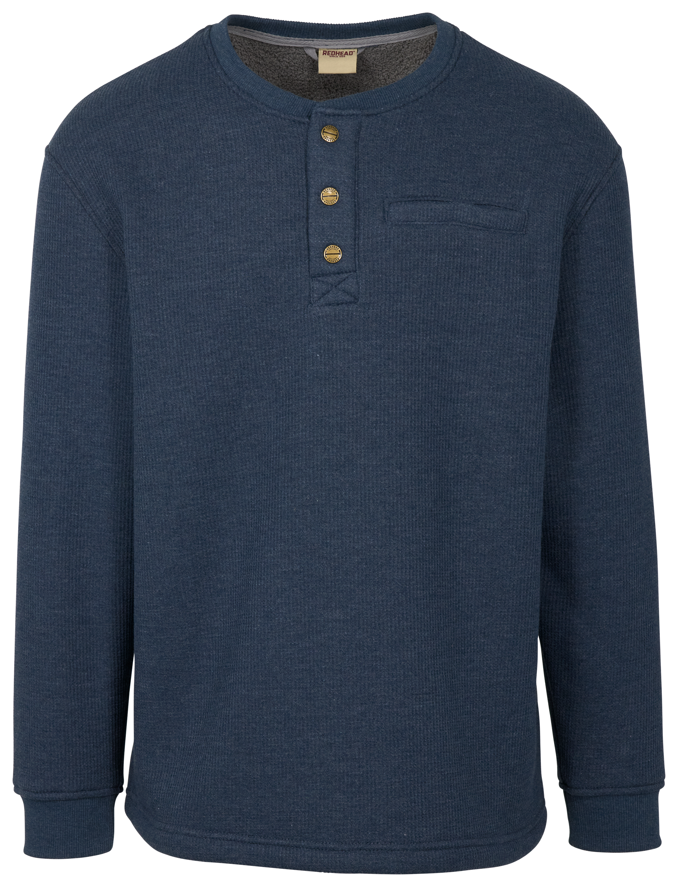 Image of RedHead Pro Series Sherpa-Lined Thermal Long-Sleeve Henley for Men